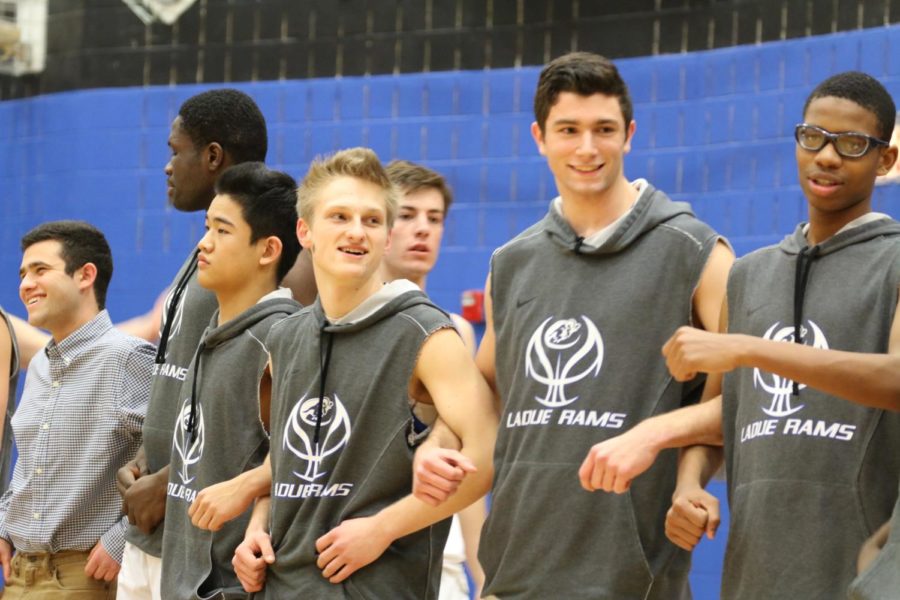 On Wednesday, February 21, the Ladue Boys Basketball team played against DeSmet.  It was senior night for boys basketball, cheer and Laduettes. DeSmet won 55 - 45.