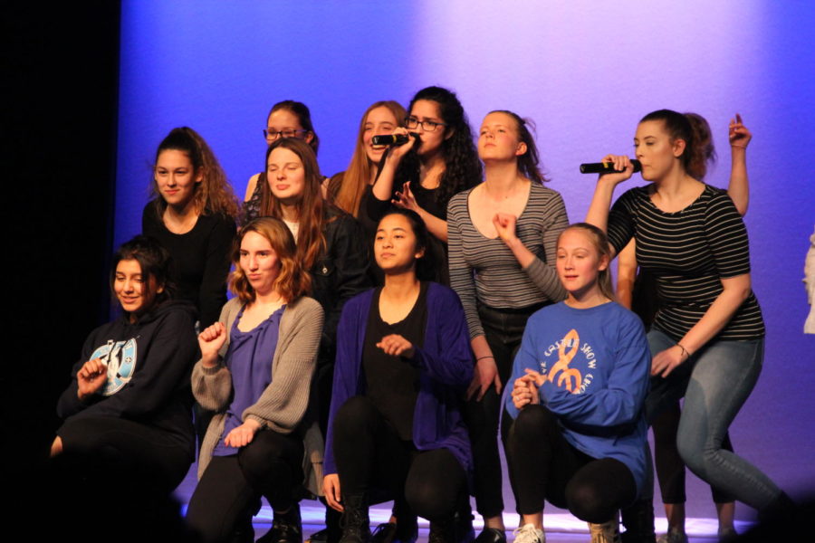 Habitat for Humanity hosted their seventh annual "Mr. Ladue" contest on March 13th. Viva Voce performs as the boys prepare for the next round.