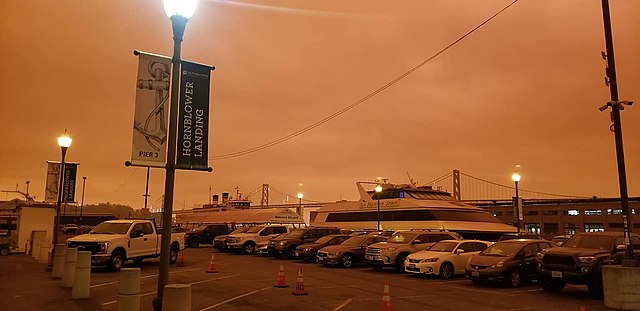 2020 California wildfires at Embarcadero, SF, CA 3