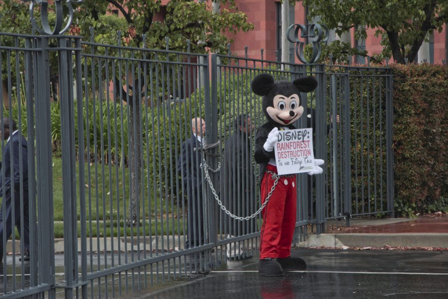 Mickey Mouse Protests Disney's Rainforest Destruction