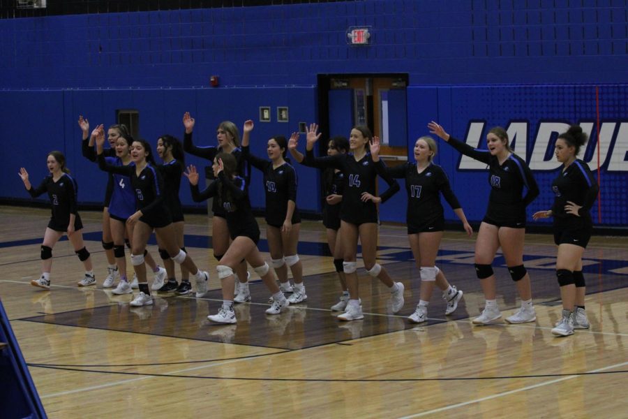 JV volleyball team faced off against the MICDS Rams on Monday, Sept. 12 at Ladue, and finished with a 3-1 win. "We came together as a team this game and worked really hard." Maya Zigo said.