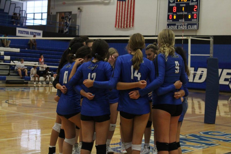 The JV volleyball team 