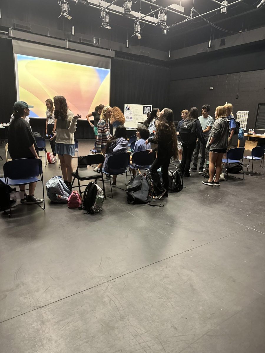 On Tuesday, Sept. 5, Ladue students gather in the Black Box to audition for the fall play, “Puffs.” Sophomore Joan Gaffigan was excited to audition for the play. “I think I’ve spent most of my time being less nervous and more excited, because I’ve done so many auditions by now that it’s just become a routine,” Gaffigan said.