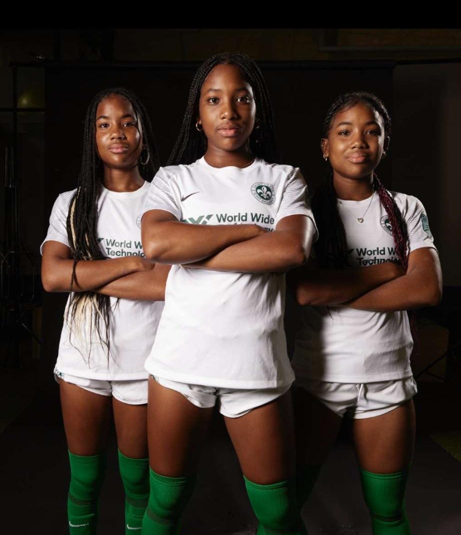 Juniors Balkis, Nephthys and Fauziya Prothro  prepare for their upcoming season playing in the Elite Clubs National League with Saint Louis Scott Galigher. The Prothro triplets have played many seasons together on the same team, and found they have a special connection on the field. "I feel like we have an advantage on the field because we know each other," Fauziya said. 
