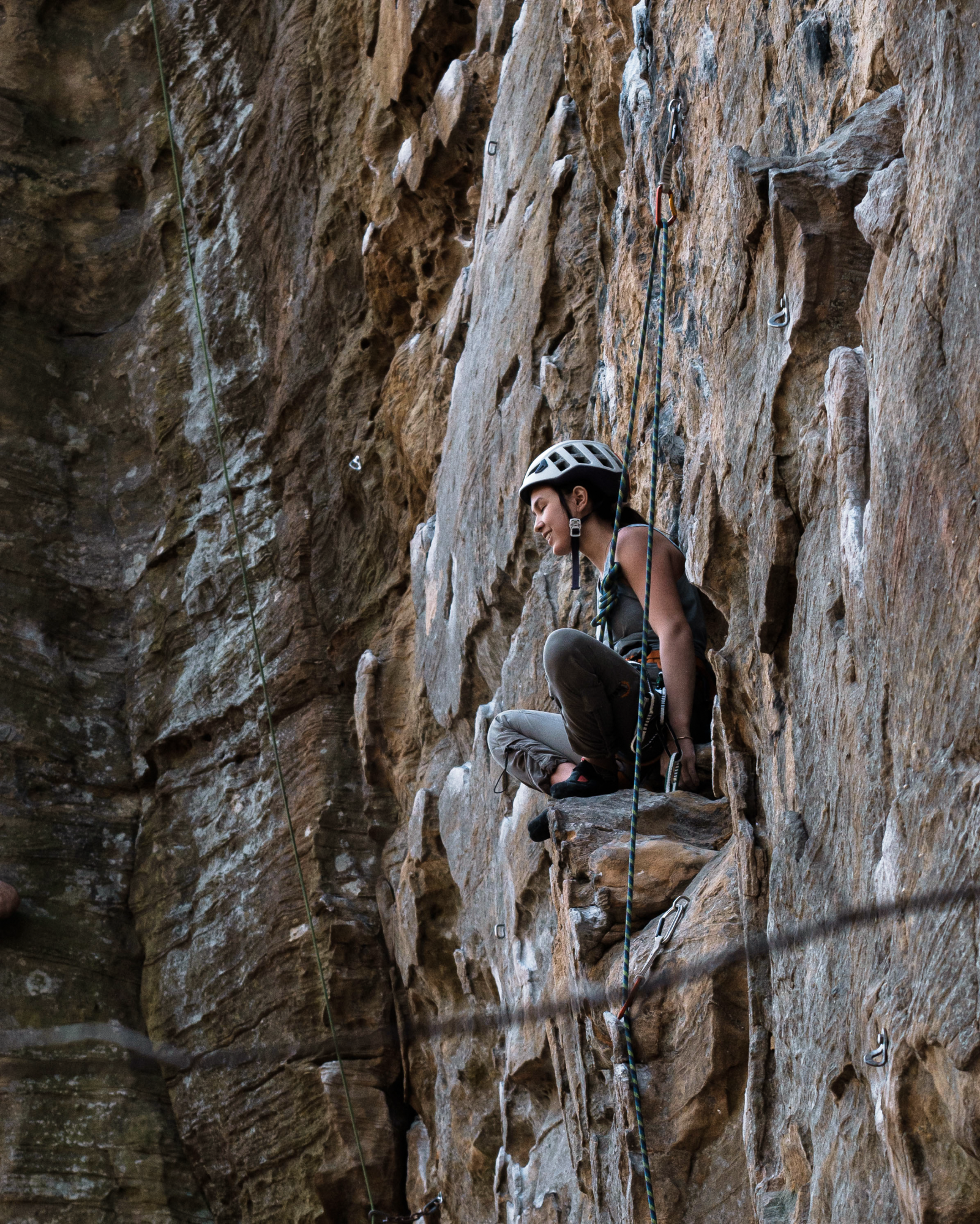 As part of the Elite Series for USA Climbing, Julia scales the walls during the 2022 YETI National Championships. She placed 15th in the competition. "I'd [definitely] like to continue competing on the elite circuit [in the future]," Julia said. 
