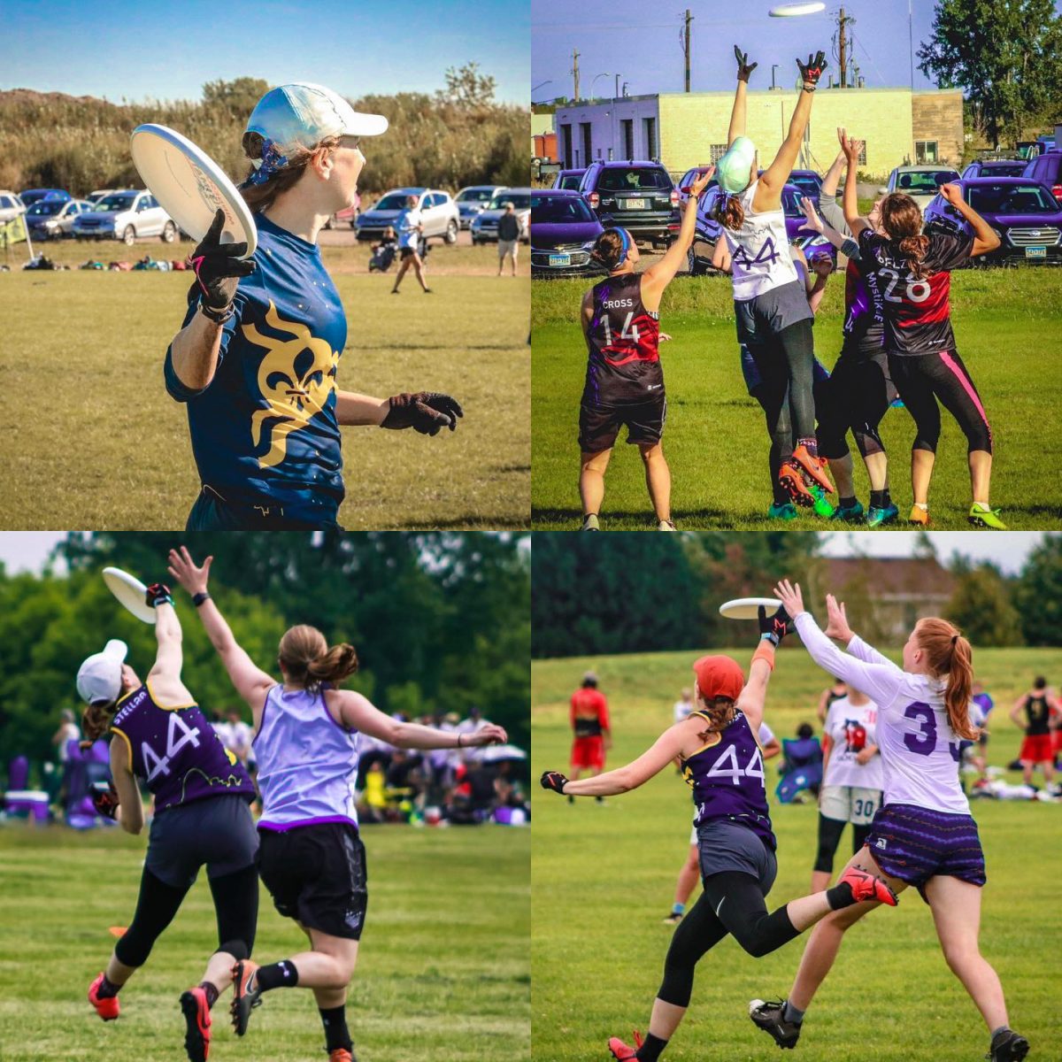 Julianne Crockett throws a frisbee to a teammate. Crockett began ultimate frisbee after being introduced to it by her sister. "My favorite part about playing ultimate frisbee is that no matter where you are, there's something you can learn," Crockett said.