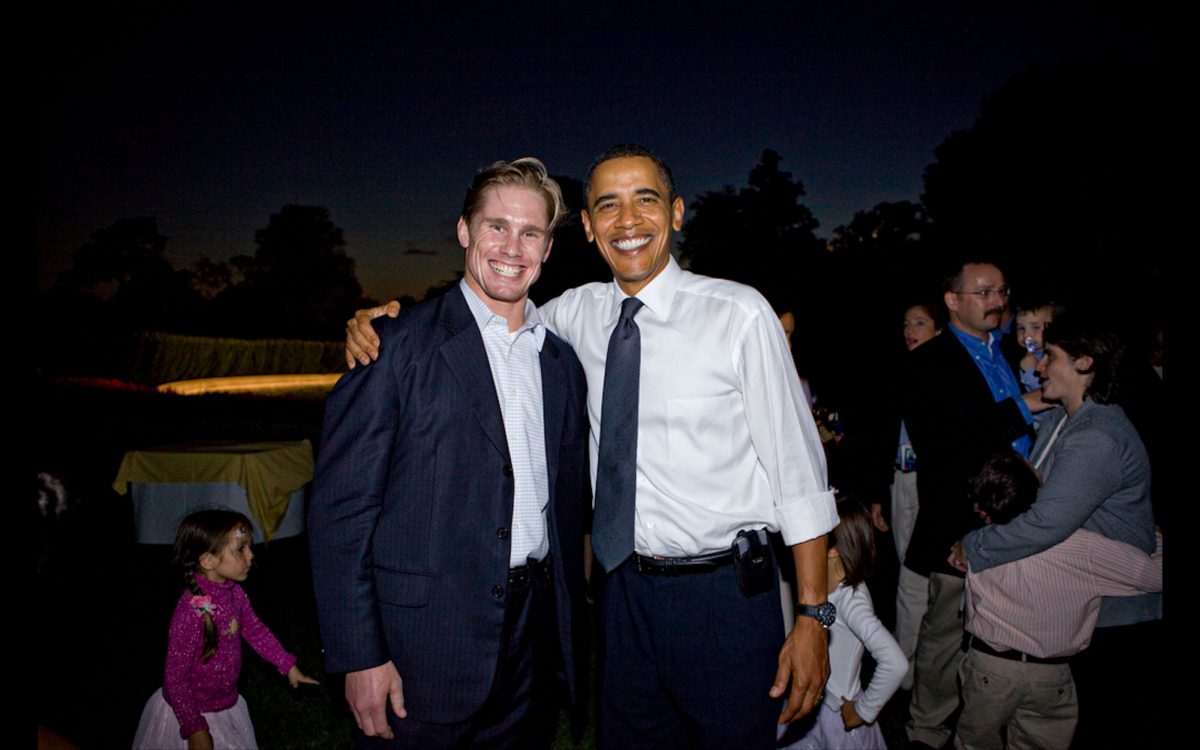 Safety and security coordinator Tim Reboulet stands with former President Barack Obama. Reboulet was a special agent for 22 years and took his position at Ladue May 2023. “My mentality is educating students and faculty on what the threats are and [how] to make a decision,” Reboulet said. “The Four E's is a great example of that, giving people options [but] not hindering them.”
