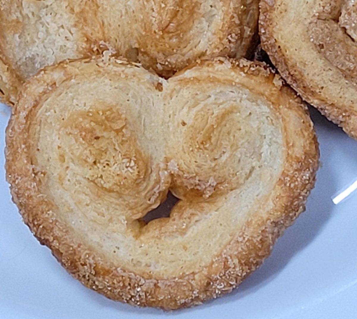 Palmiers created via Valentine's Day palmier recipe.
