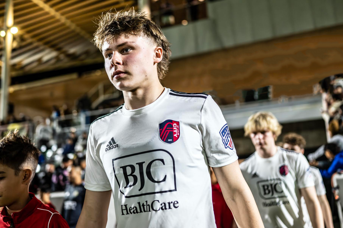 Nate Harmon walks out of the locker room onto the field before a match Feb. 5 against Chiriaco  FC. Harmon ended this season with nine goals and six assists. “We play in the UPSL League, which is a semi professional league,” Harmon said.  “There’s a lot of ex MLS players and USL players and it’s really fun to play against high level professionals.”