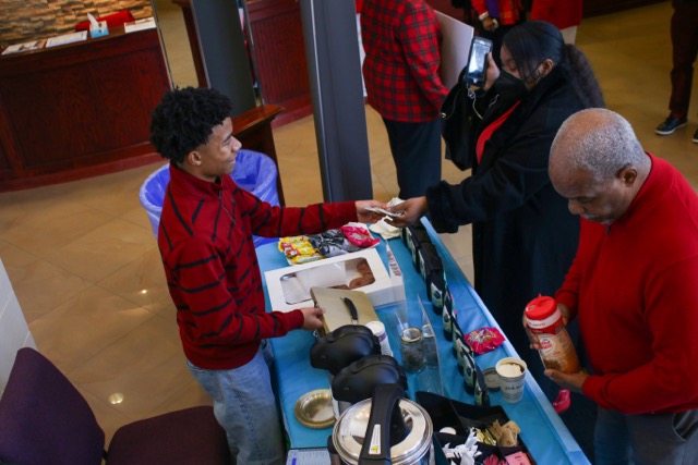 Before service at Central Baptist Church, Junior Java is stationed near the entrance selling coffee. Every Sunday, Junior Java started hosting a mini cafe in the lobby of Central Baptist.“[In] just the month of January, [we've] donated $500 directly to the youth ministry,” Temple said. 