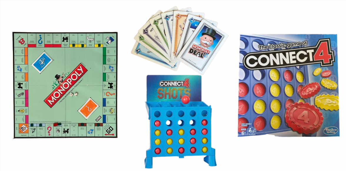 Popular family game night games.