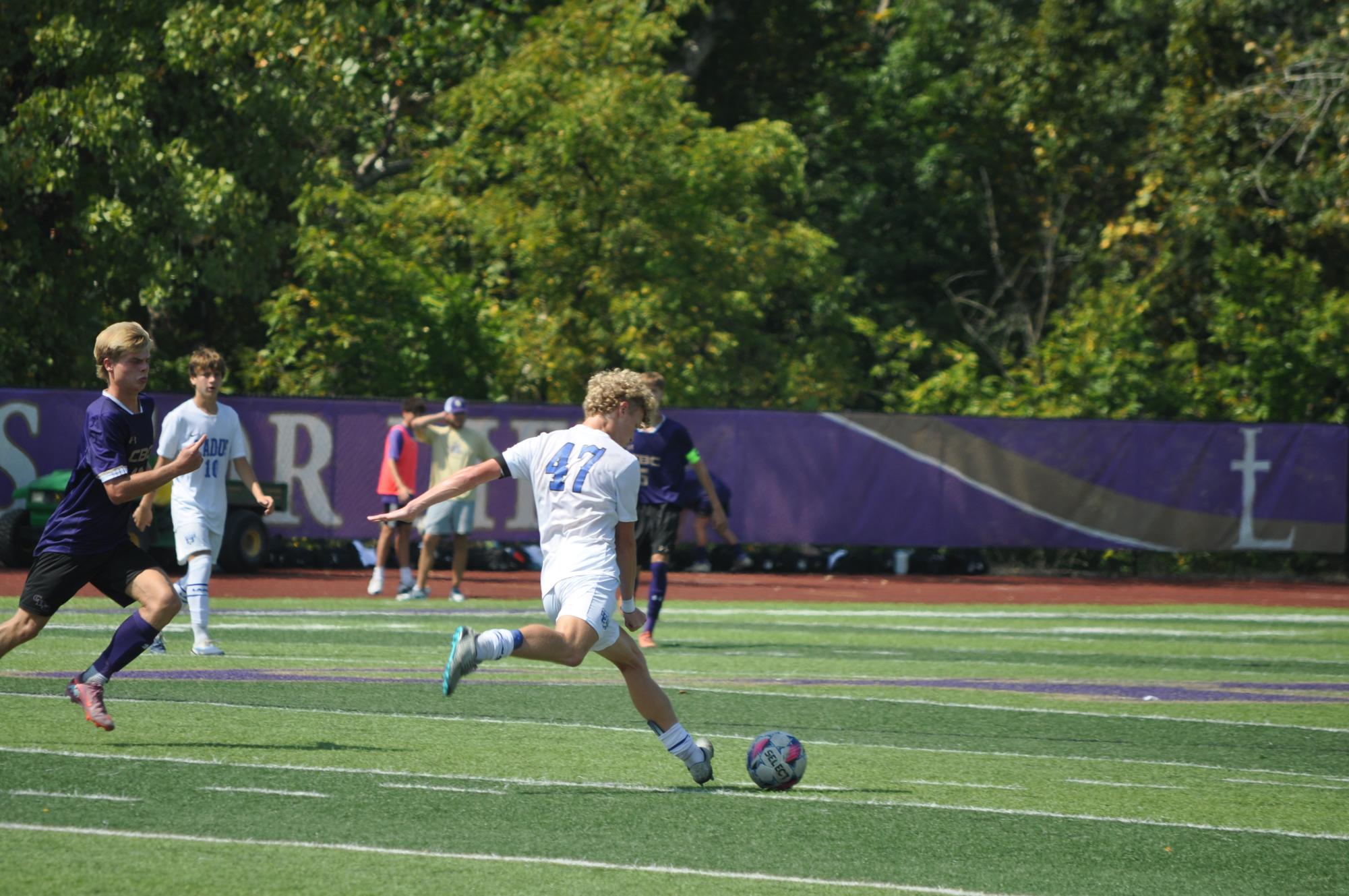 Varsity Soccer defeats CBC