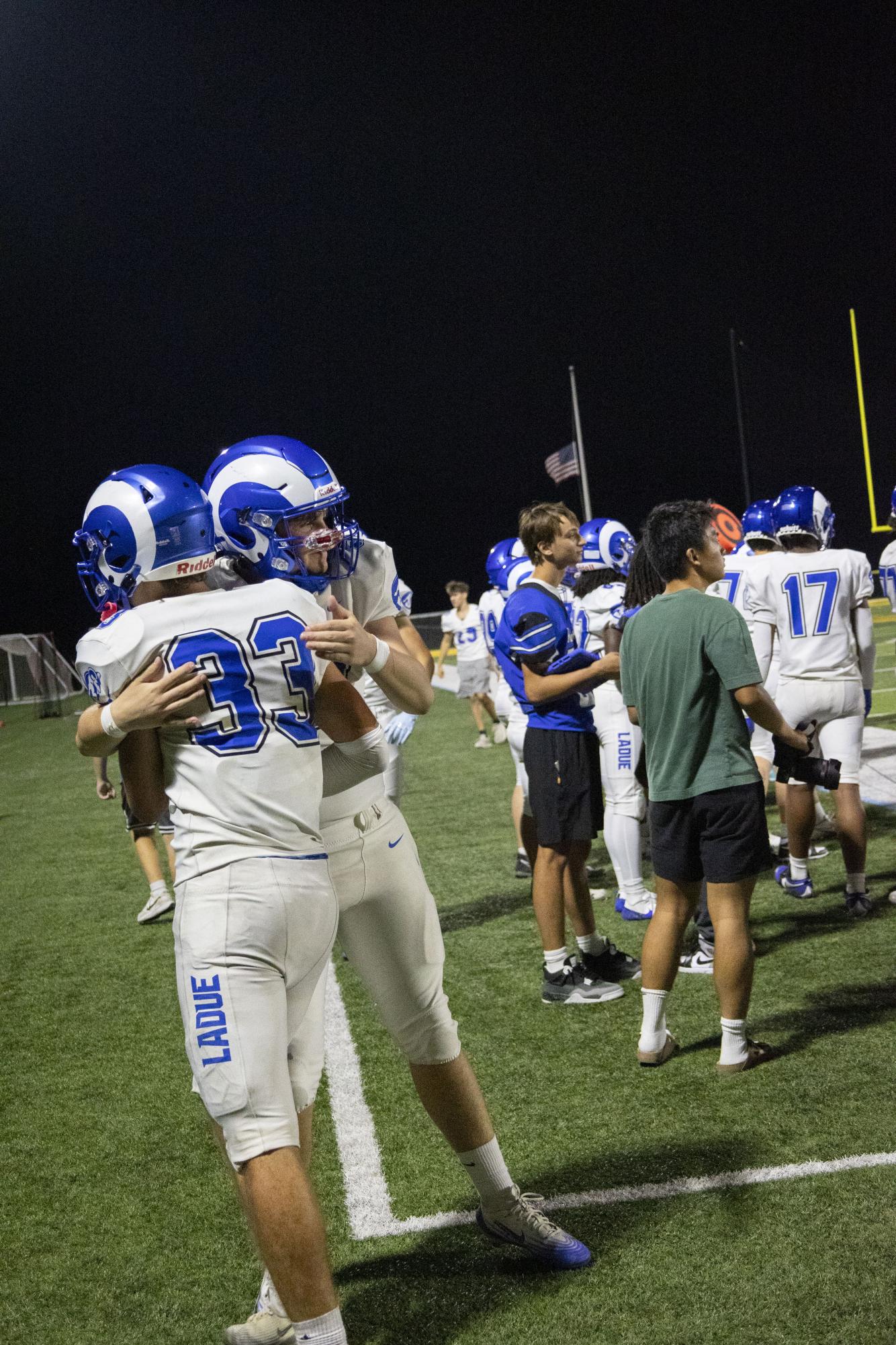 Football wins 14-10 against Lindbergh Sept. 12