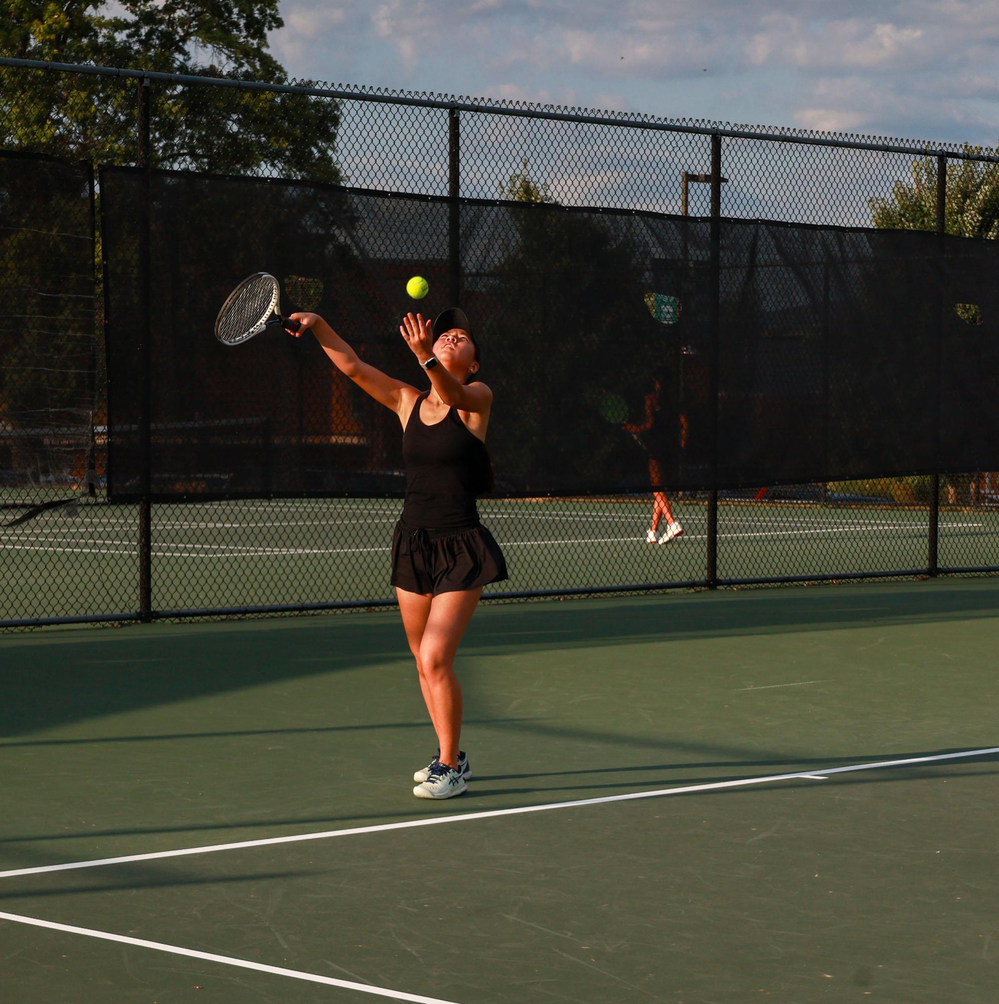 Girls Varsity Tennis competes against St. Joseph's Sept. 3