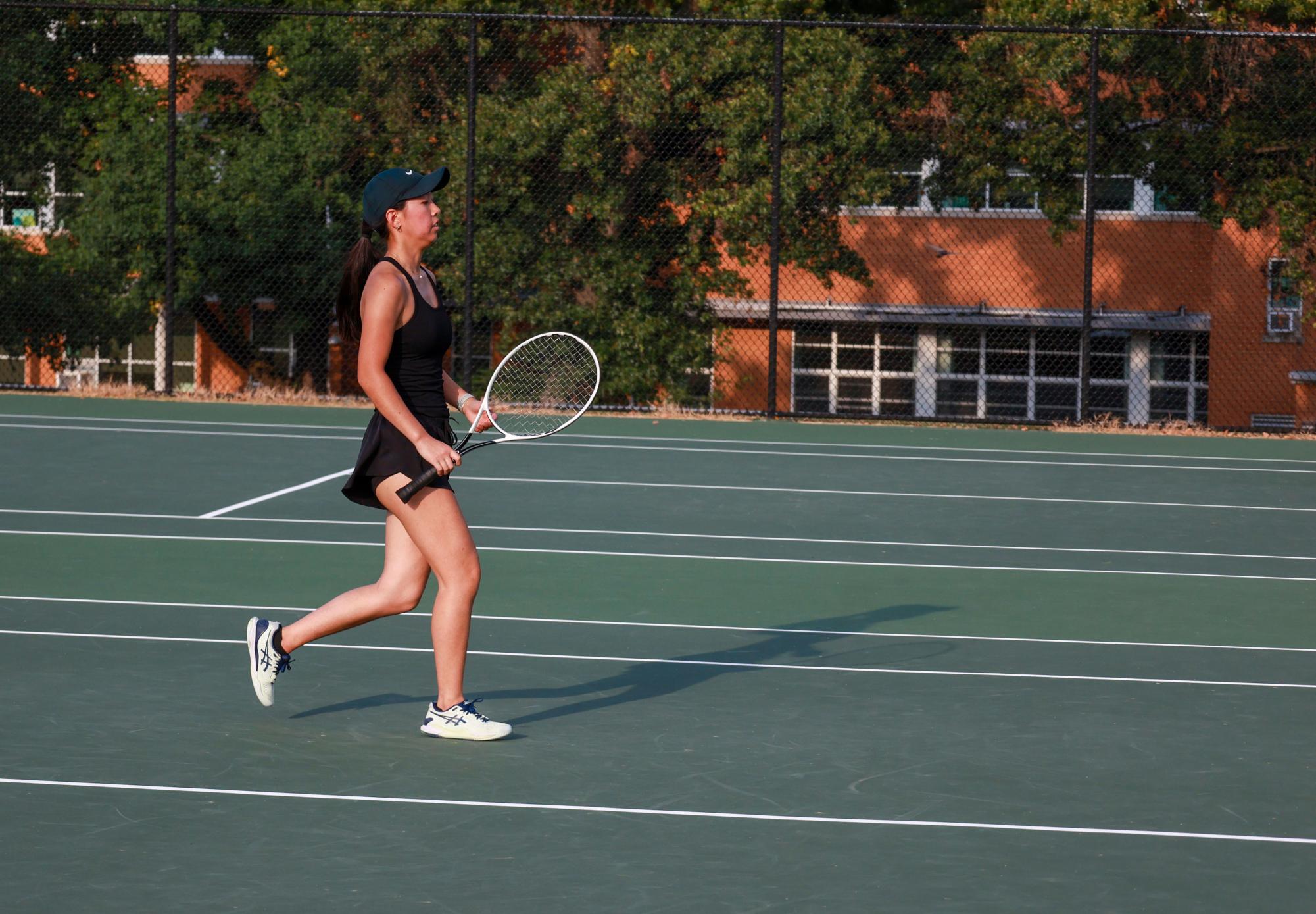 Girls Varsity Tennis competes against St. Joseph's Sept. 3