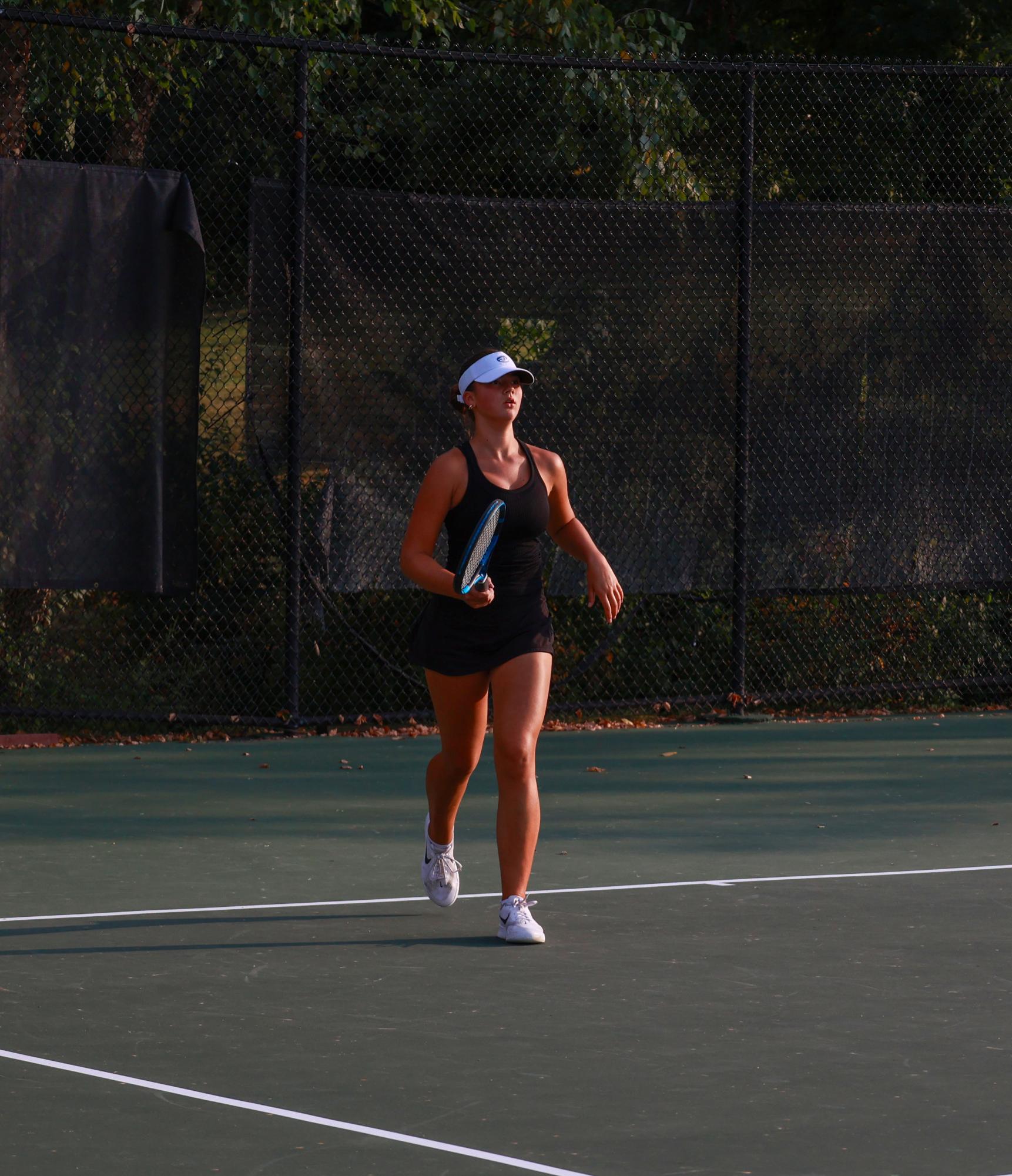 Girls Varsity Tennis competes against St. Joseph's Sept. 3