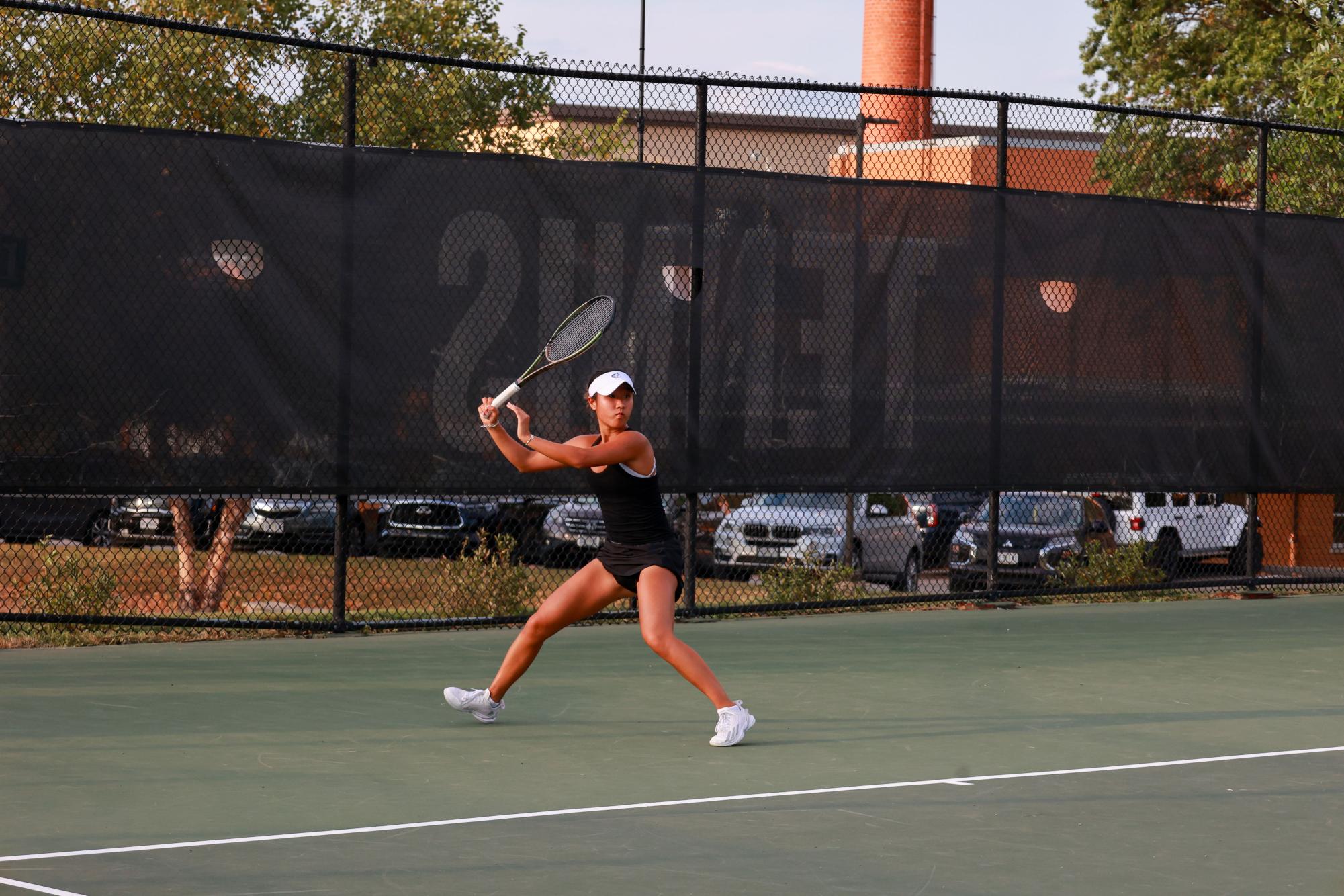 Girls Varsity Tennis competes against St. Joseph's Sept. 3