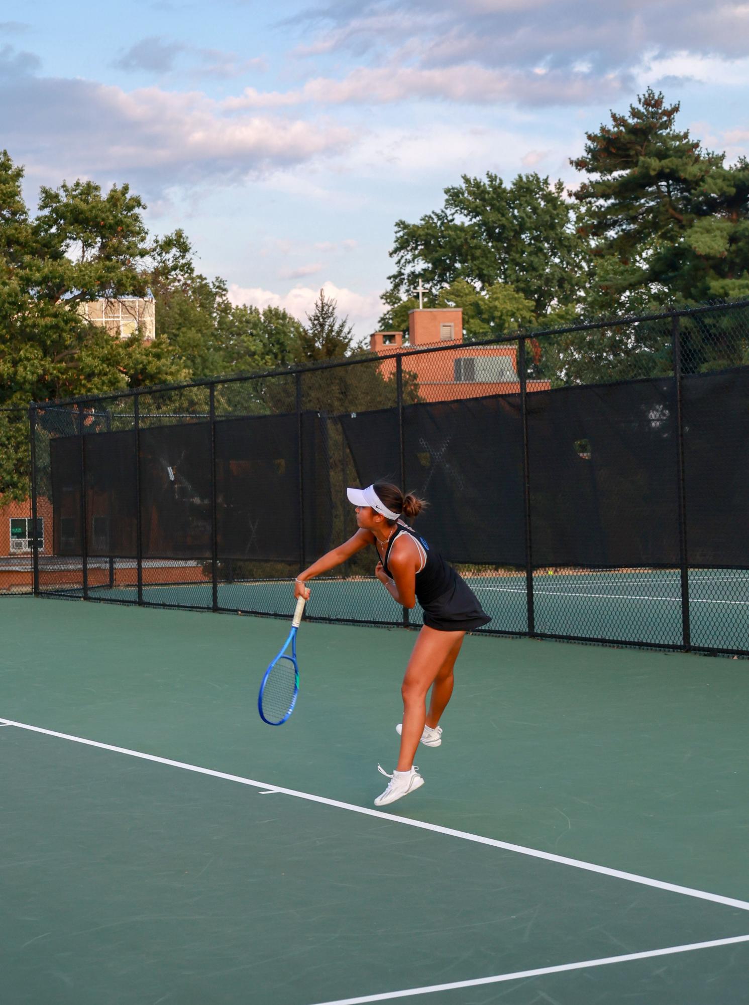 Girls Varsity Tennis competes against St. Joseph's Sept. 3