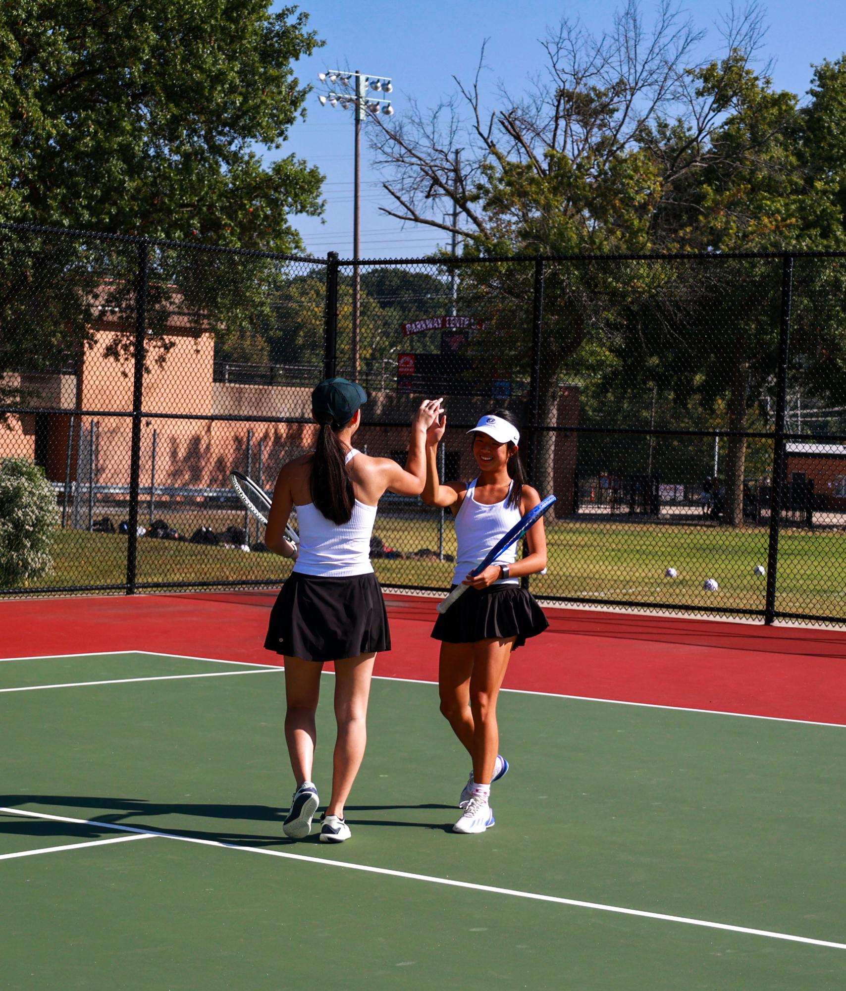 Girls Varsity Tennis competes against Parkway Central Sept. 4