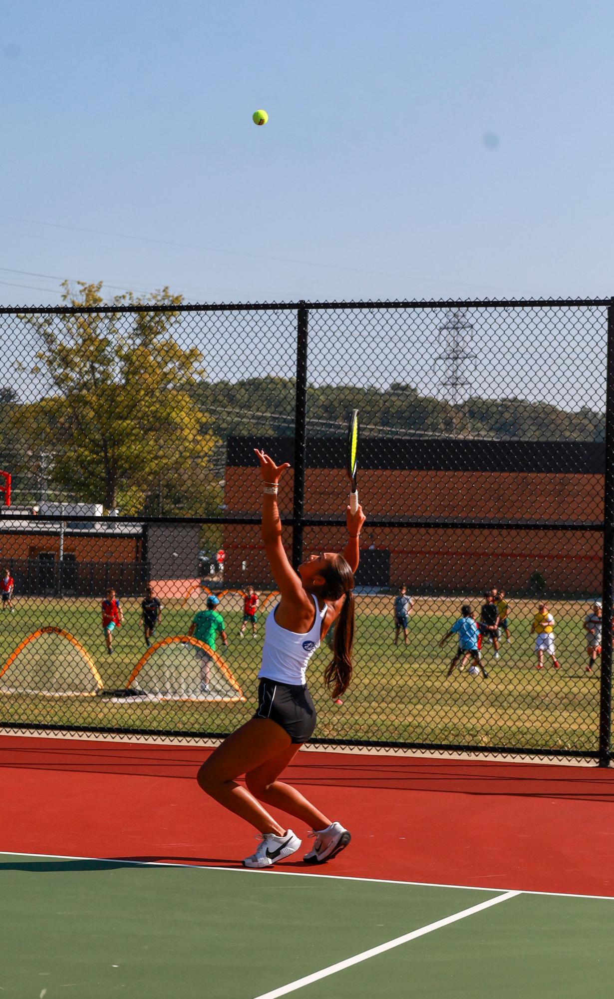 Girls Varsity Tennis competes against Parkway Central Sept. 4