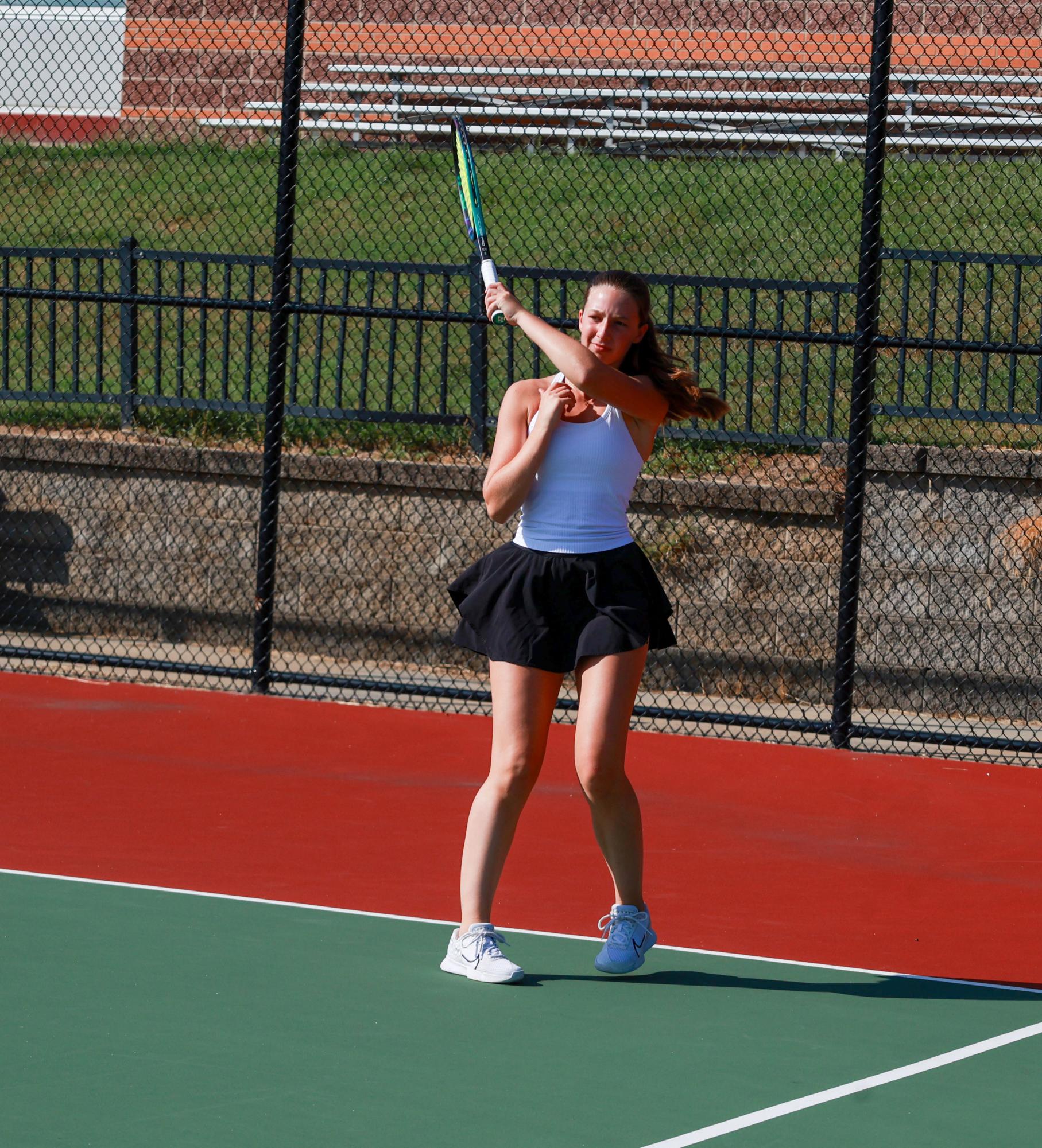 Girls Varsity Tennis competes against Parkway Central Sept. 4