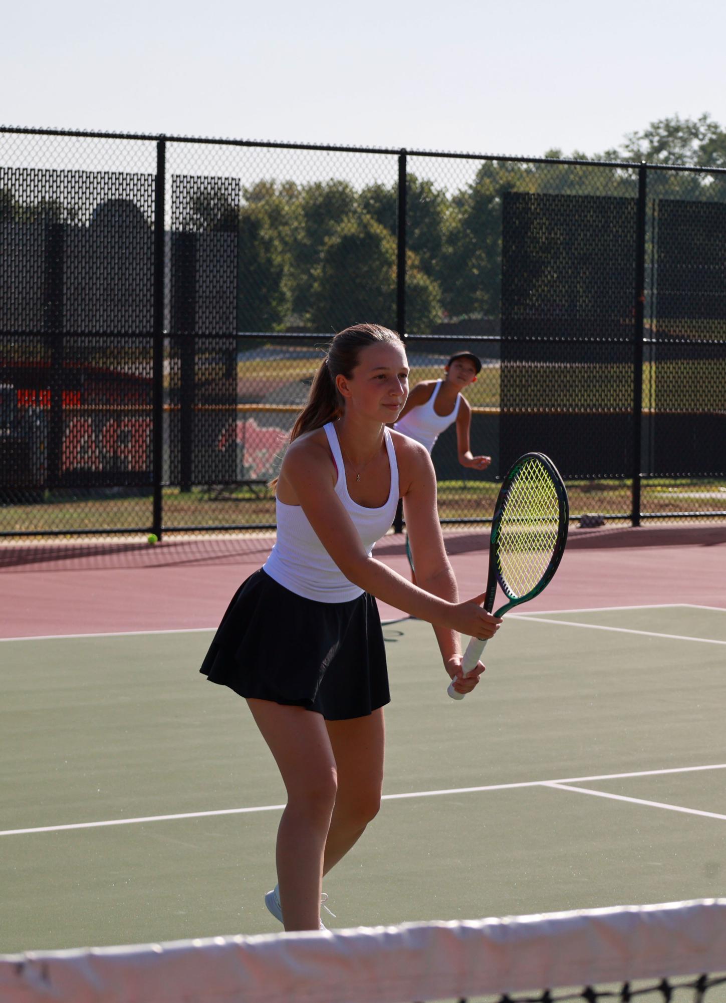 Girls Varsity Tennis competes against Parkway Central Sept. 4