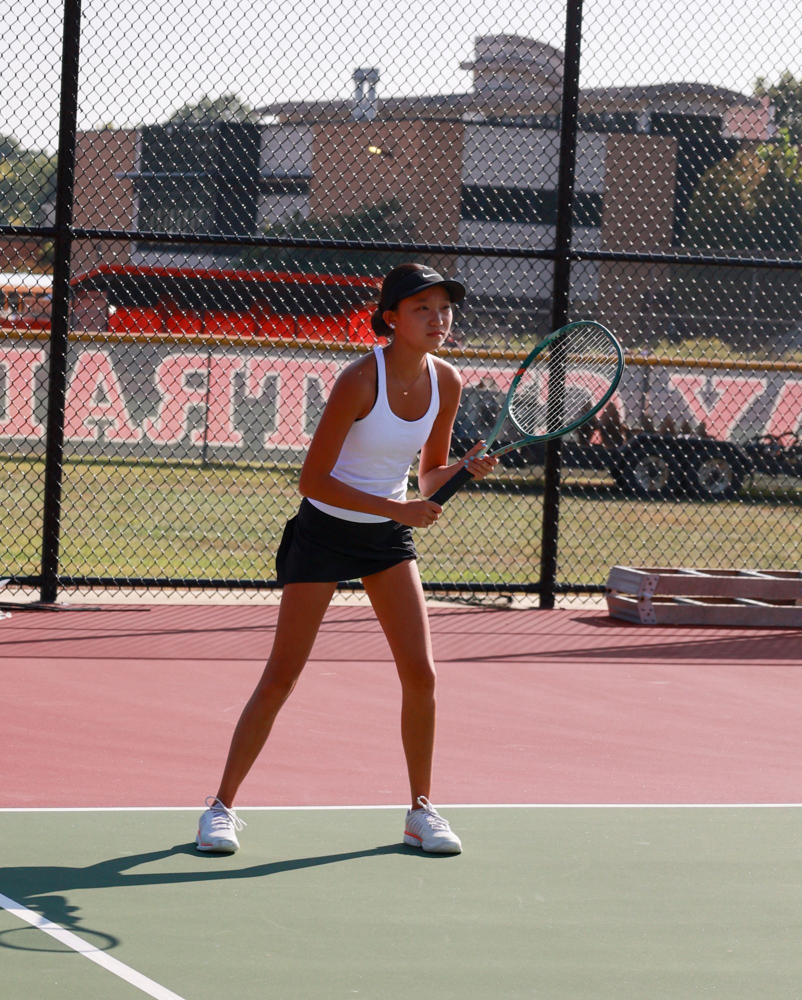 Girls Varsity Tennis competes against Parkway Central Sept. 4