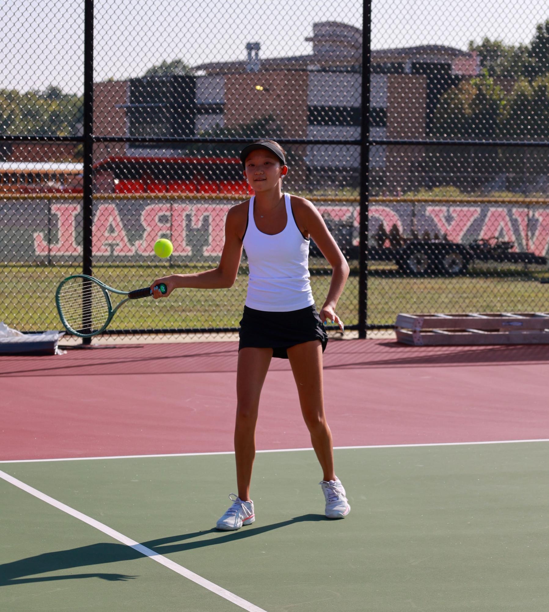 Girls Varsity Tennis competes against Parkway Central Sept. 4