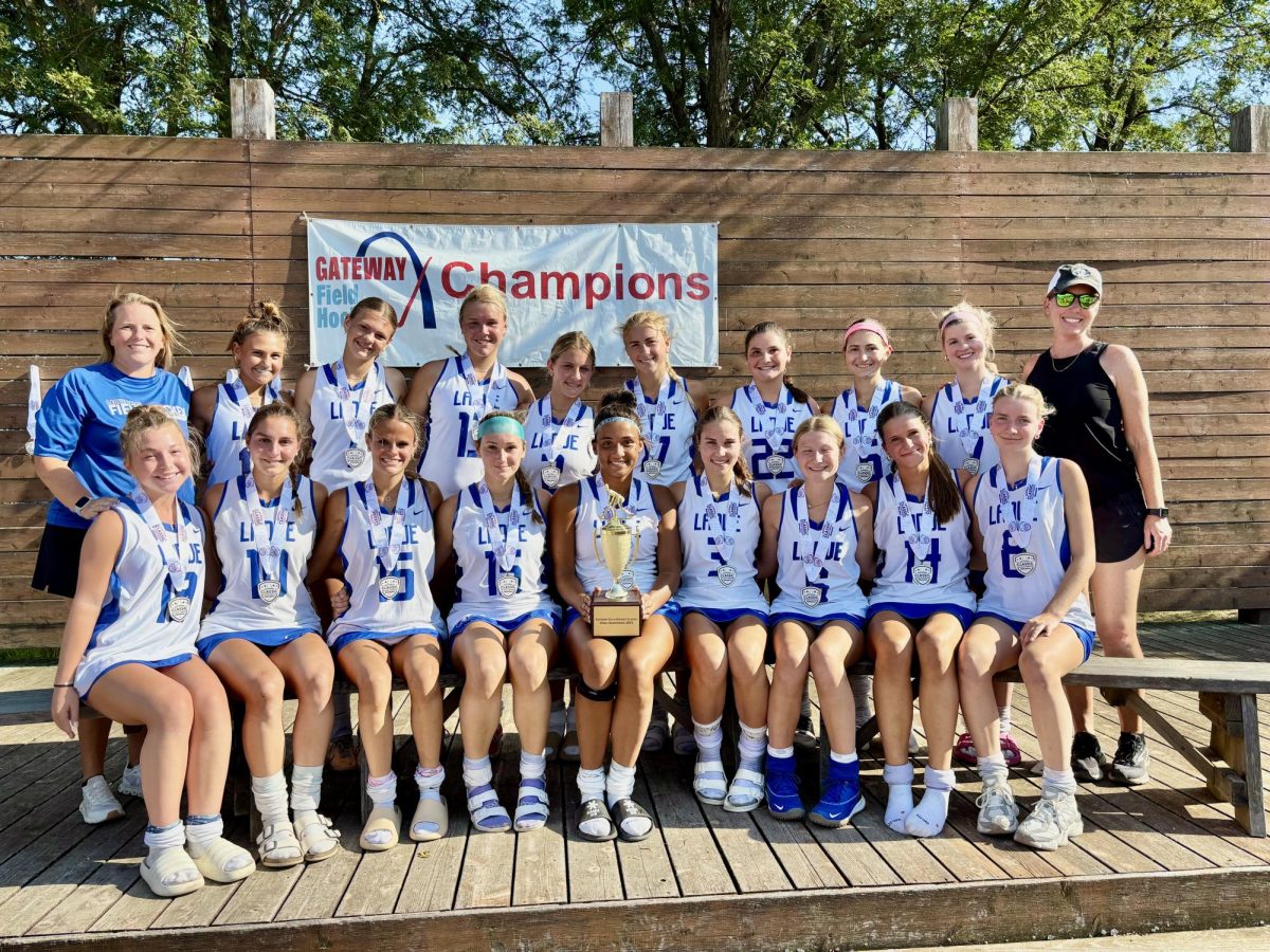 The Ladue Field Hockey team places first in their pool in the Gateway Classic tournament. The team used this tournament as a learning point for what they need to focus on for future games ahead. “The initial focus was to put on the offensive pressure in the first couple of minutes of play, gaining ground quickly and getting shots on the cage,” Head Coach Leah Jones said after their game against Clayton two weeks after the Gateway Classic. “Once we did that and had a few goal lead, we shifted to focus on playing as a unit and connecting passes.”