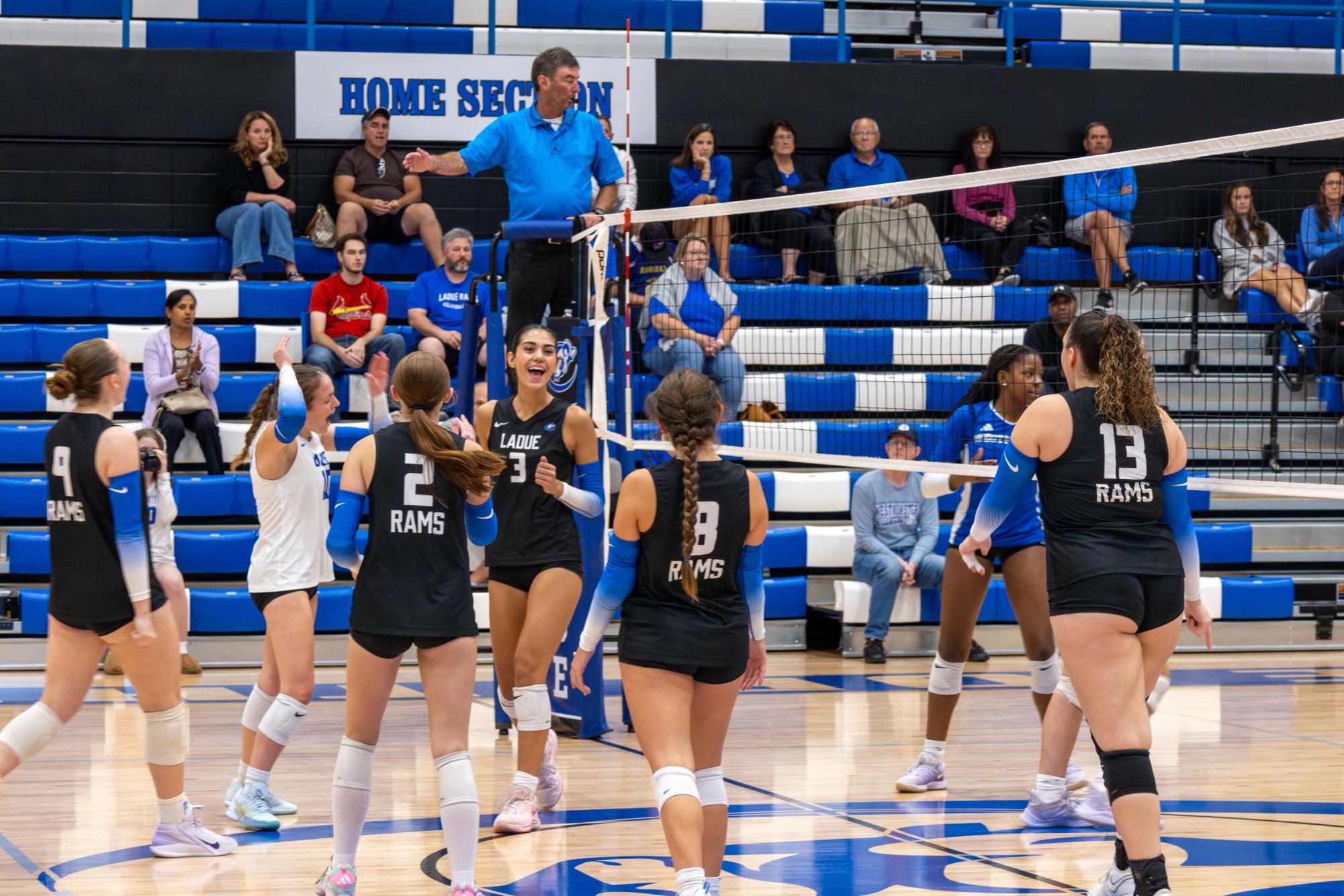 Varsity girls volleyball falls to Westminster Sept. 26