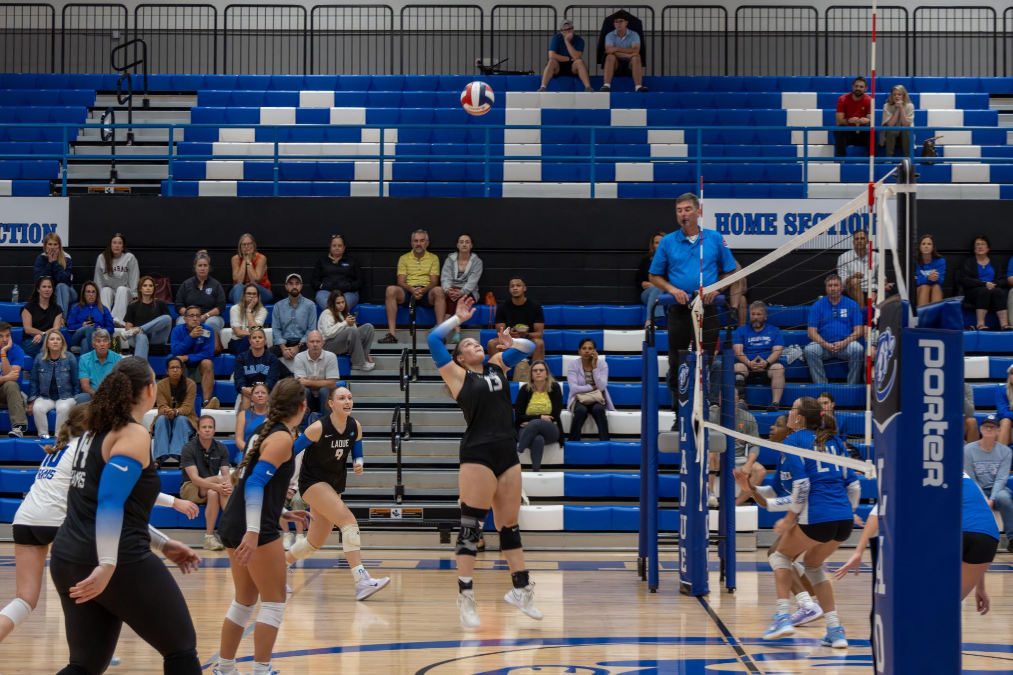 Varsity girls volleyball falls to Westminster Sept. 26