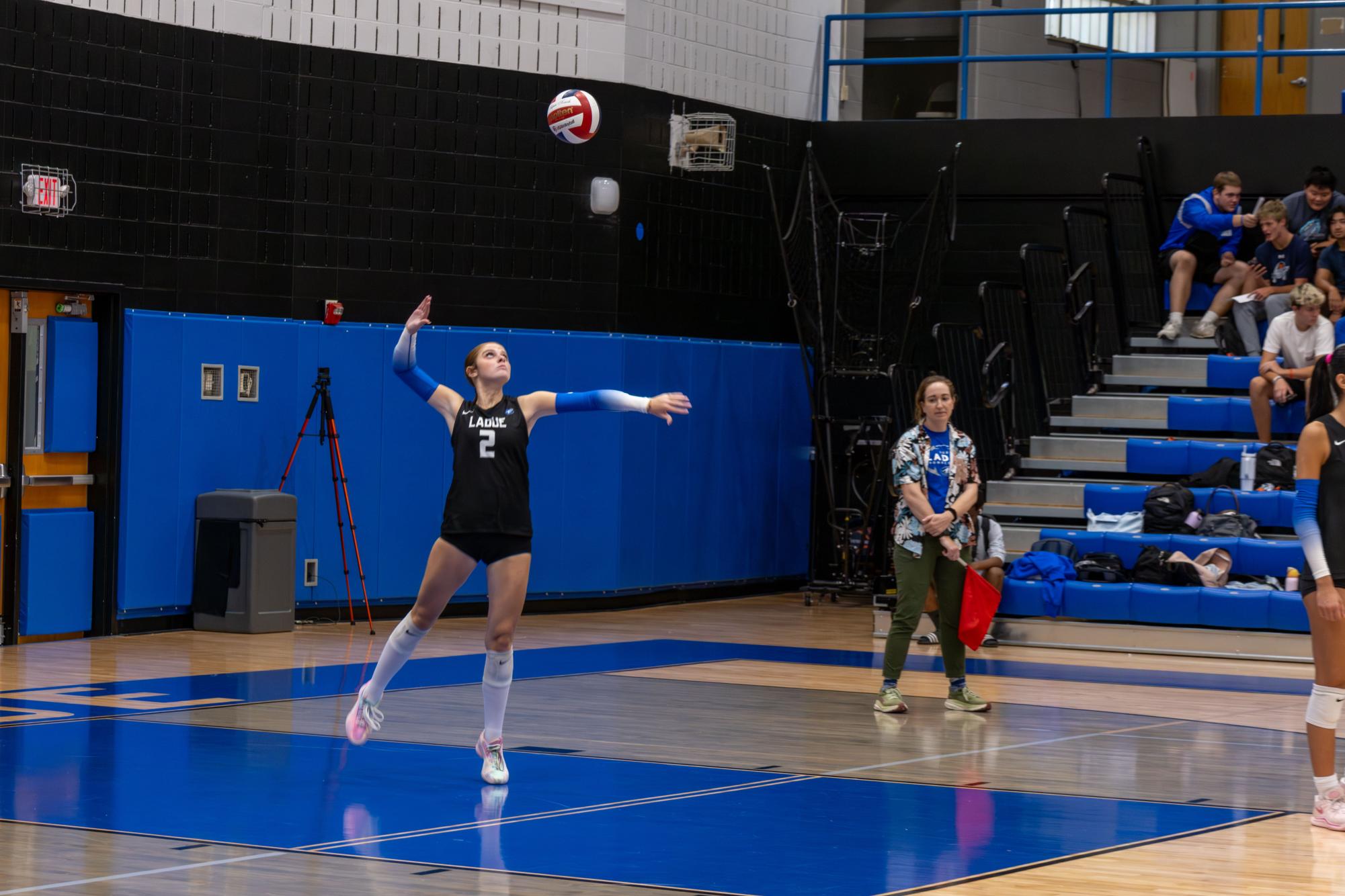 Varsity girls volleyball falls to Westminster Sept. 26