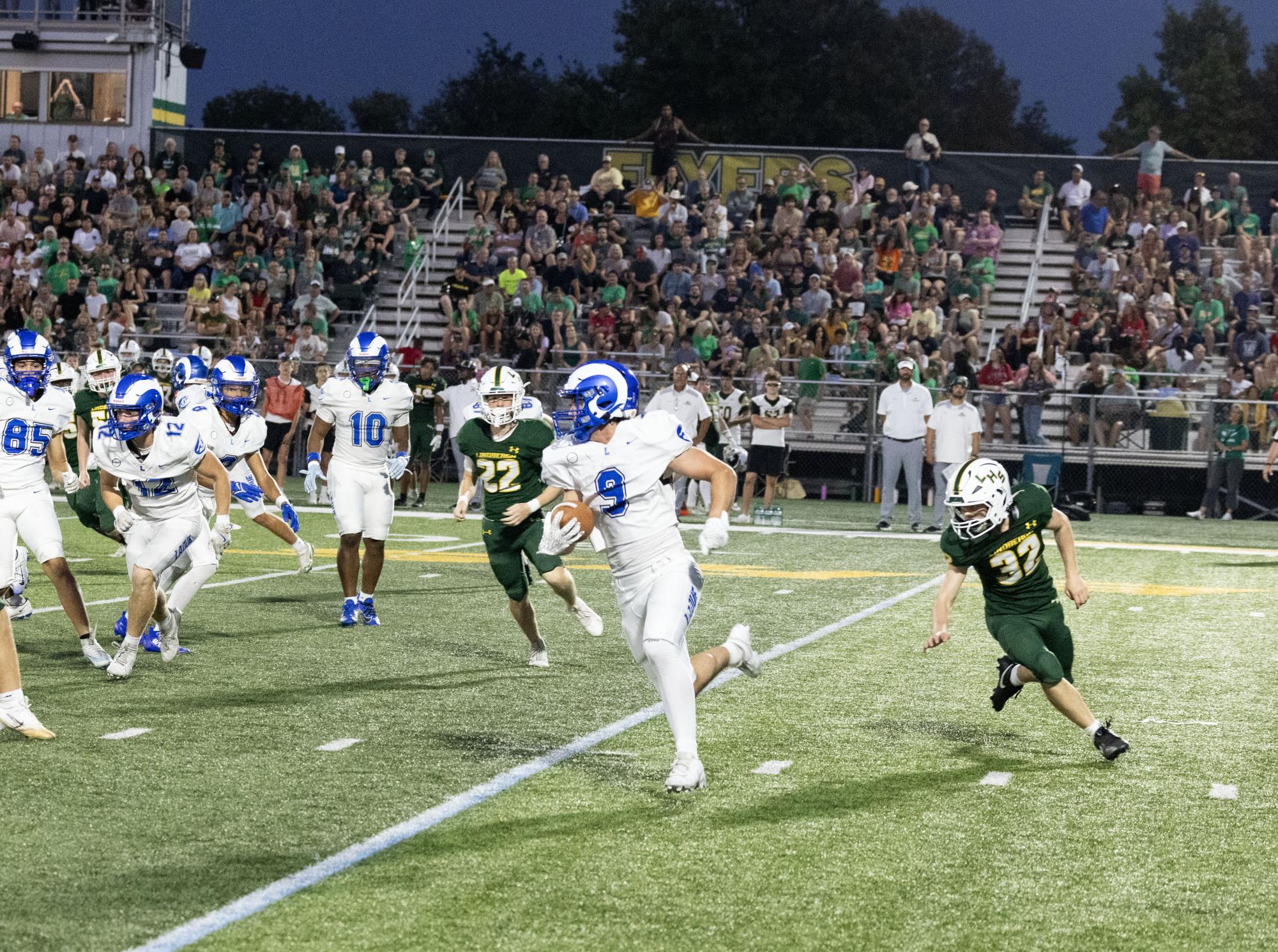 Football wins 14-10 against Lindbergh Sept. 12
