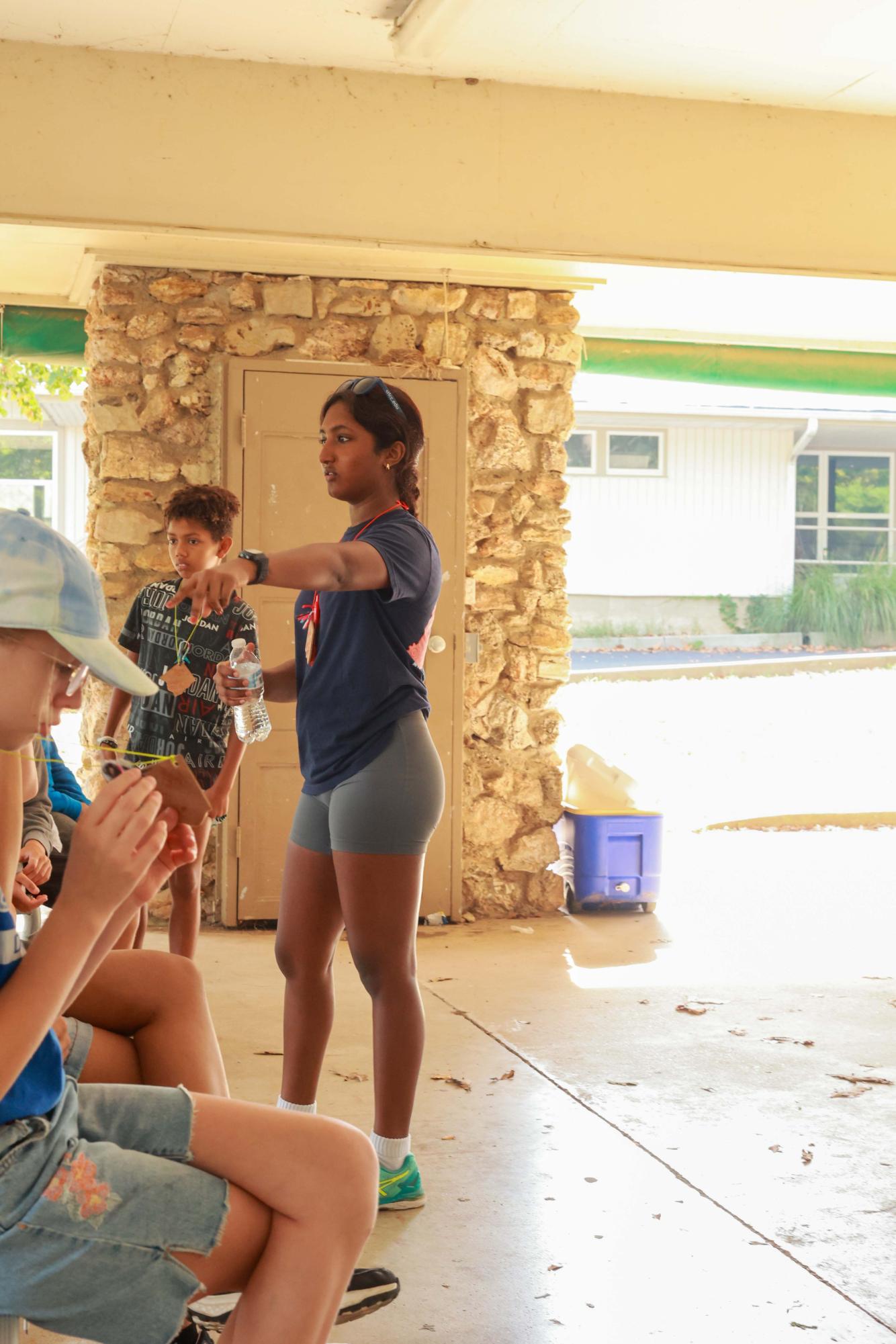 High school students volunteer at Sixth Grade Camp