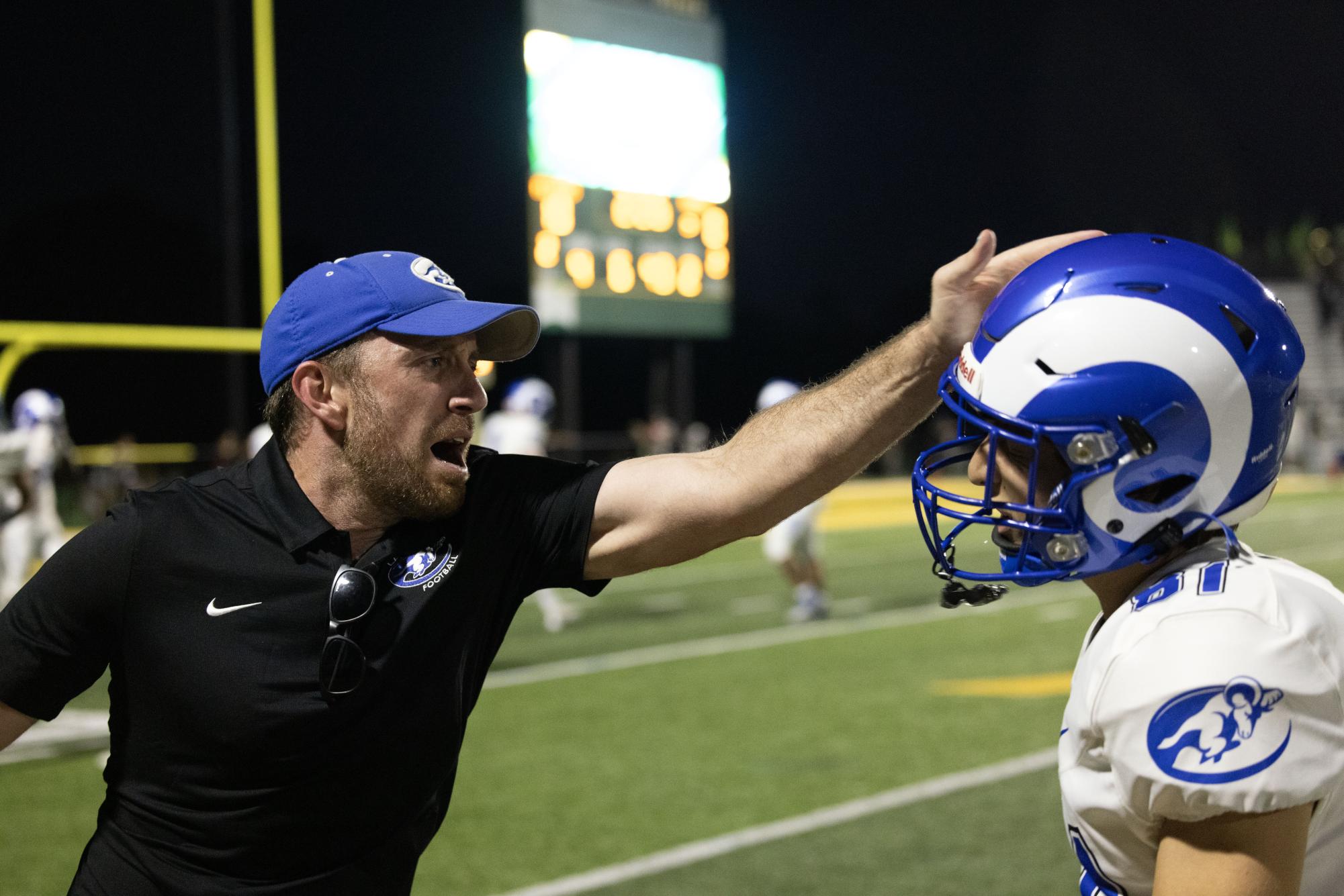 Football wins 14-10 against Lindbergh Sept. 12