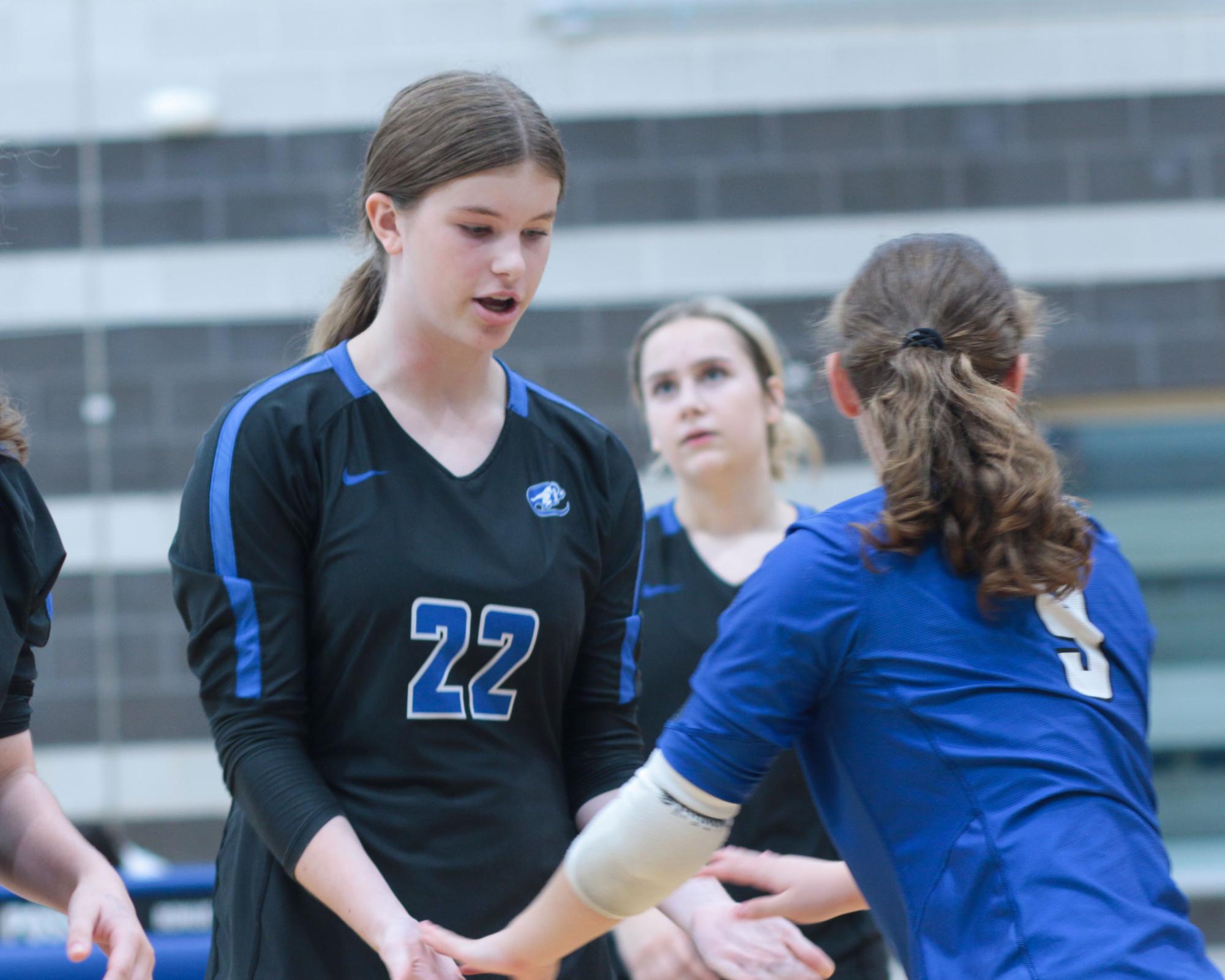 Girls Freshmen Volleyball battles Mehlville Sept. 30