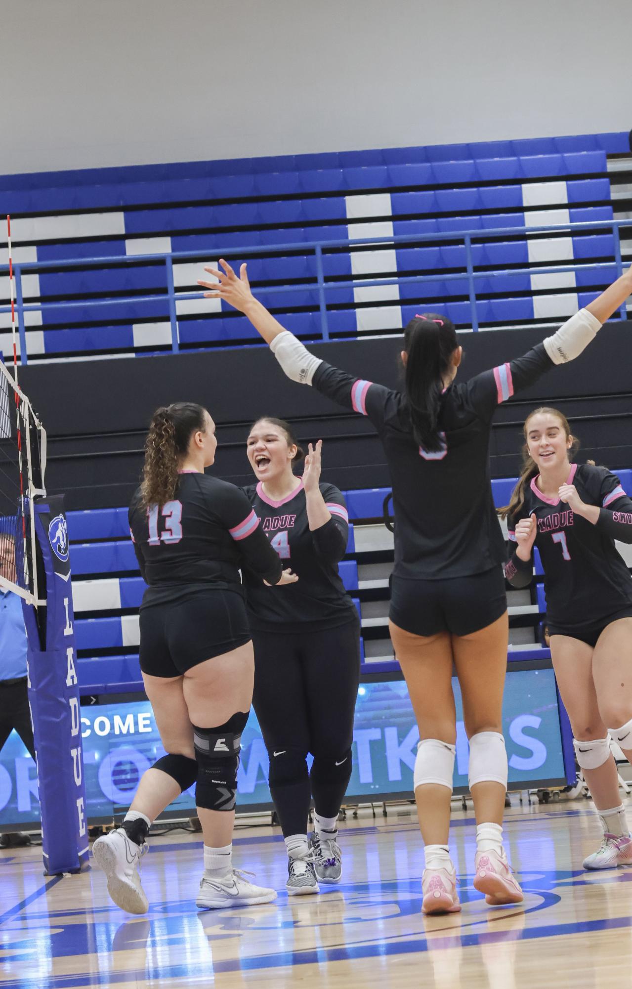 Girls Varsity Volleyball competes against Clayton Sept. 2