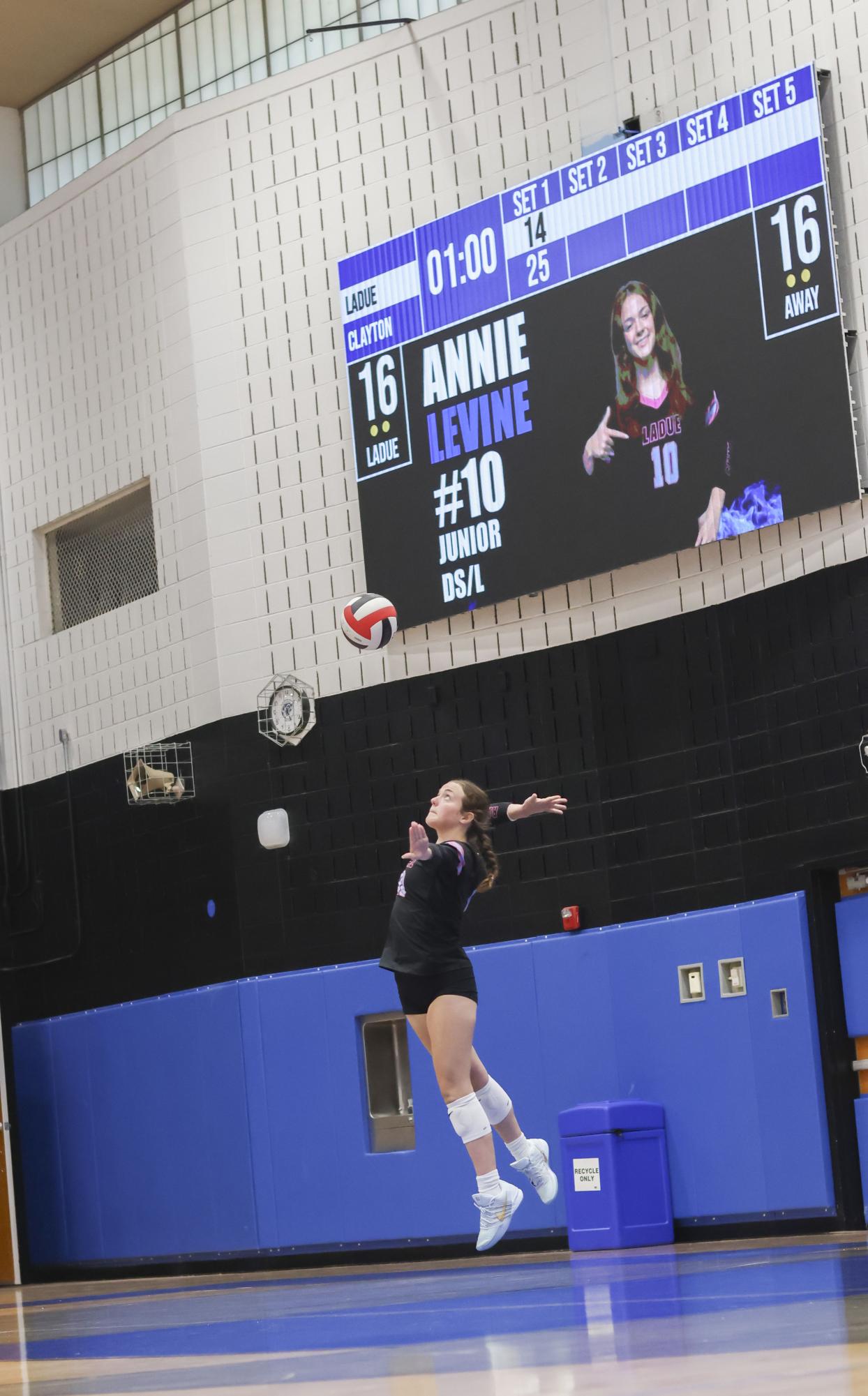Girls Varsity Volleyball competes against Clayton Sept. 2
