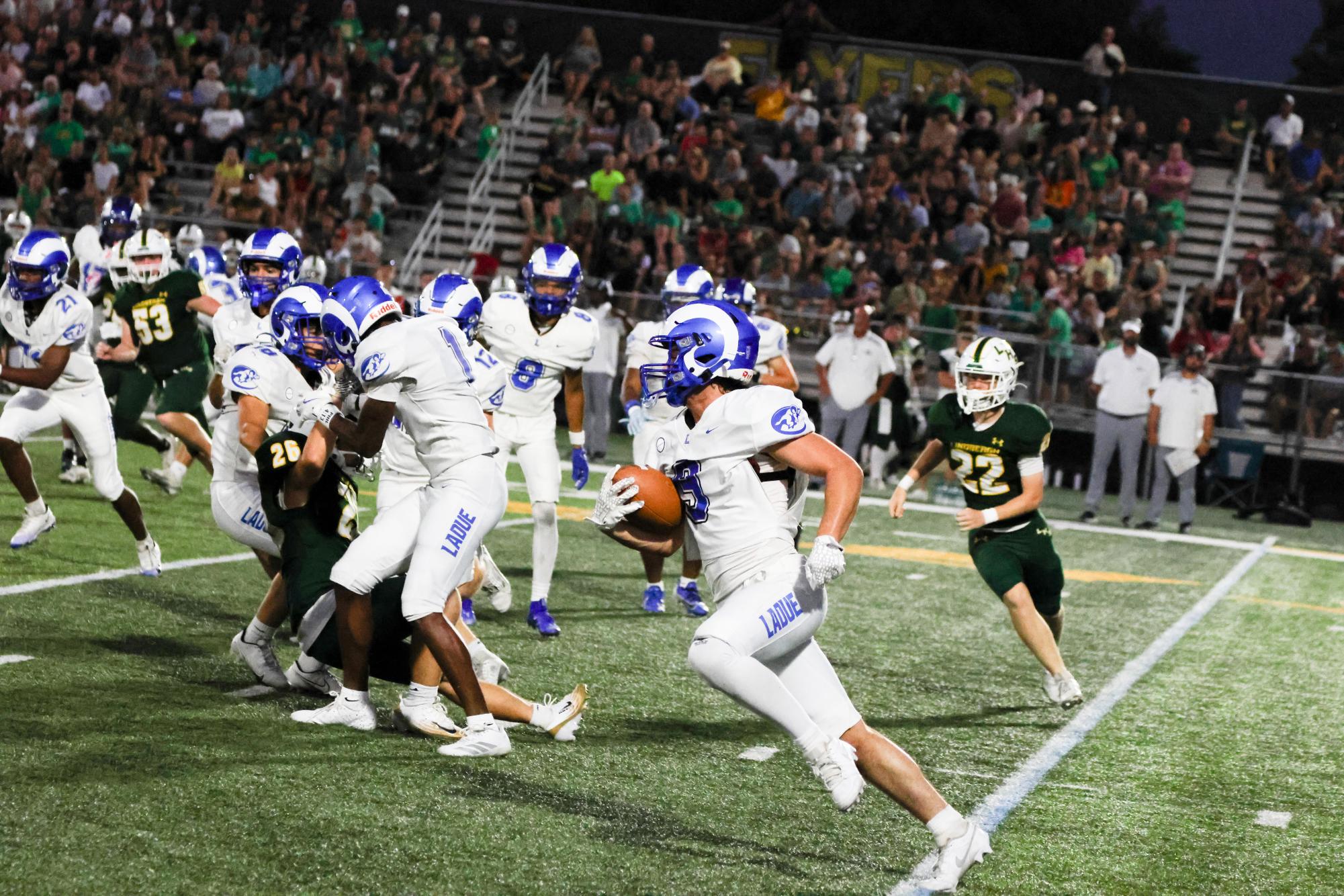 Varsity Football defeats Lindbergh 14-10 Sept. 12