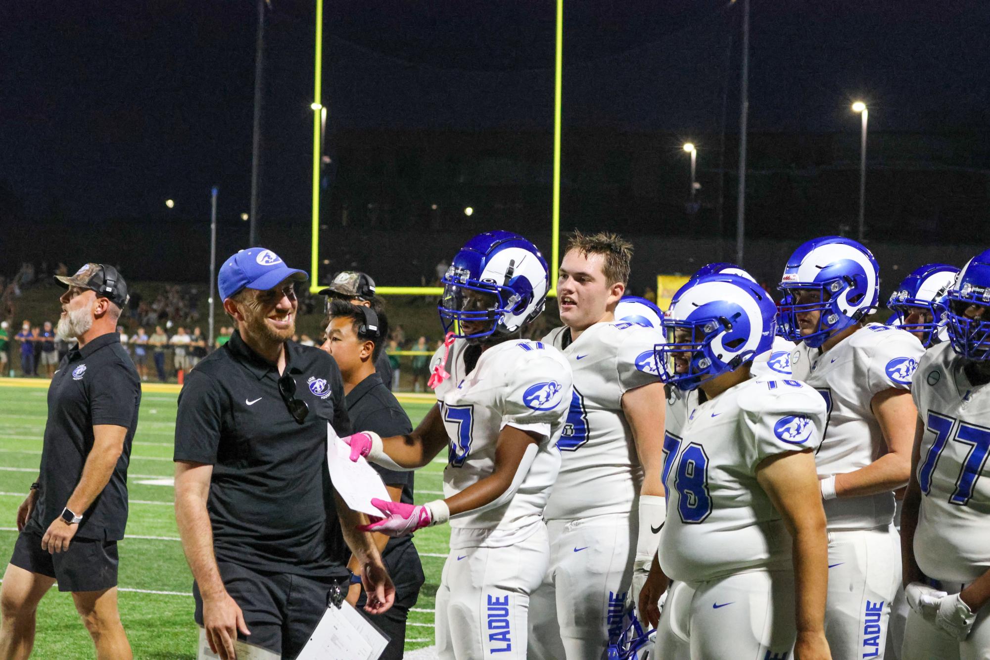 Varsity Football defeats Lindbergh 14-10 Sept. 12