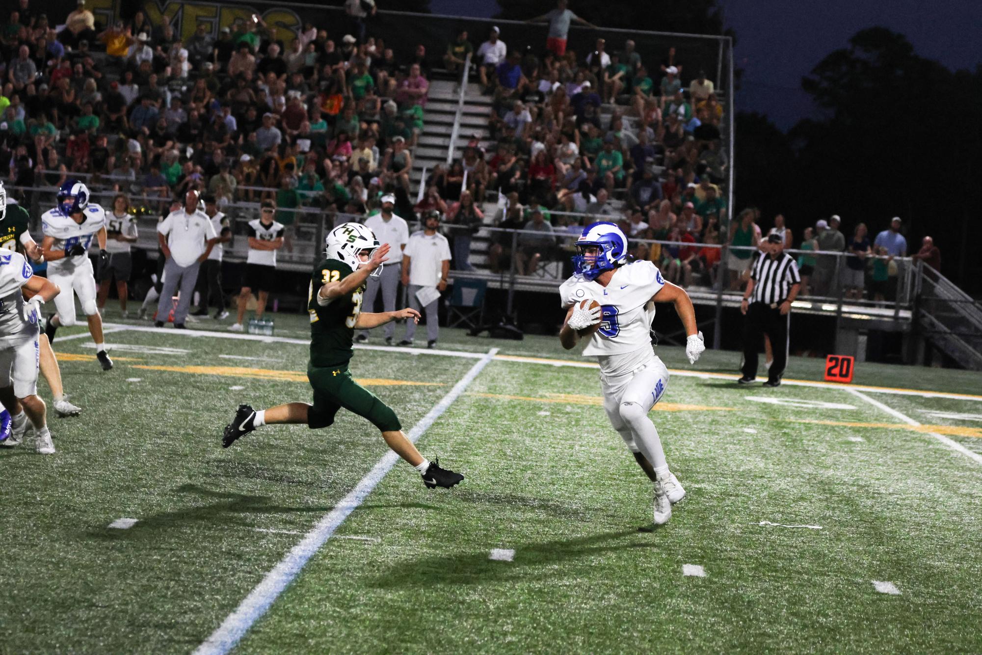 Varsity Football defeats Lindbergh 14-10 Sept. 12