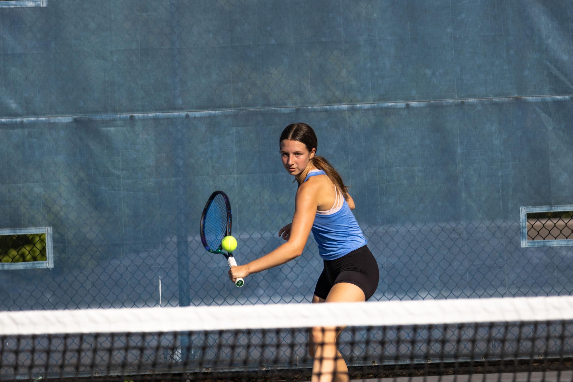 Girls Varsity Tennis practices Sept. 19