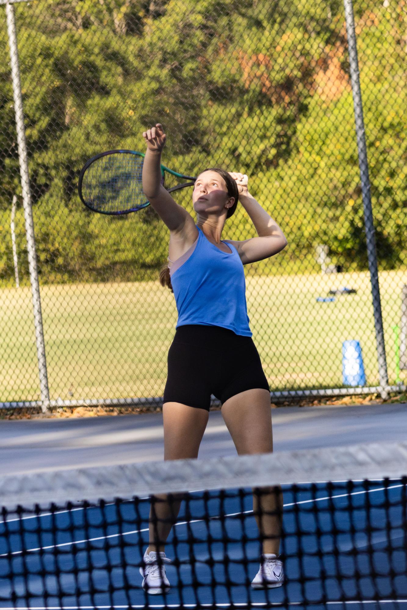 Girls Varsity Tennis practices Sept. 19