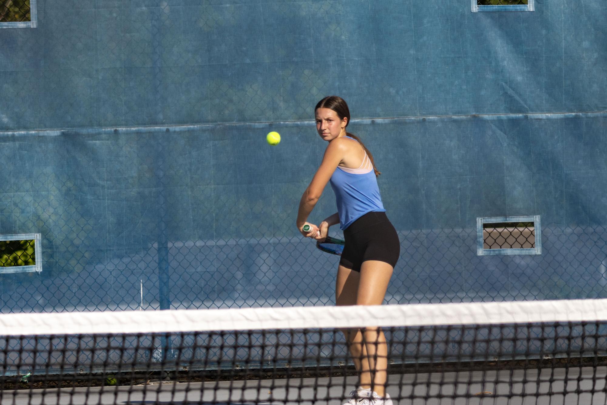Girls Varsity Tennis practices Sept. 19