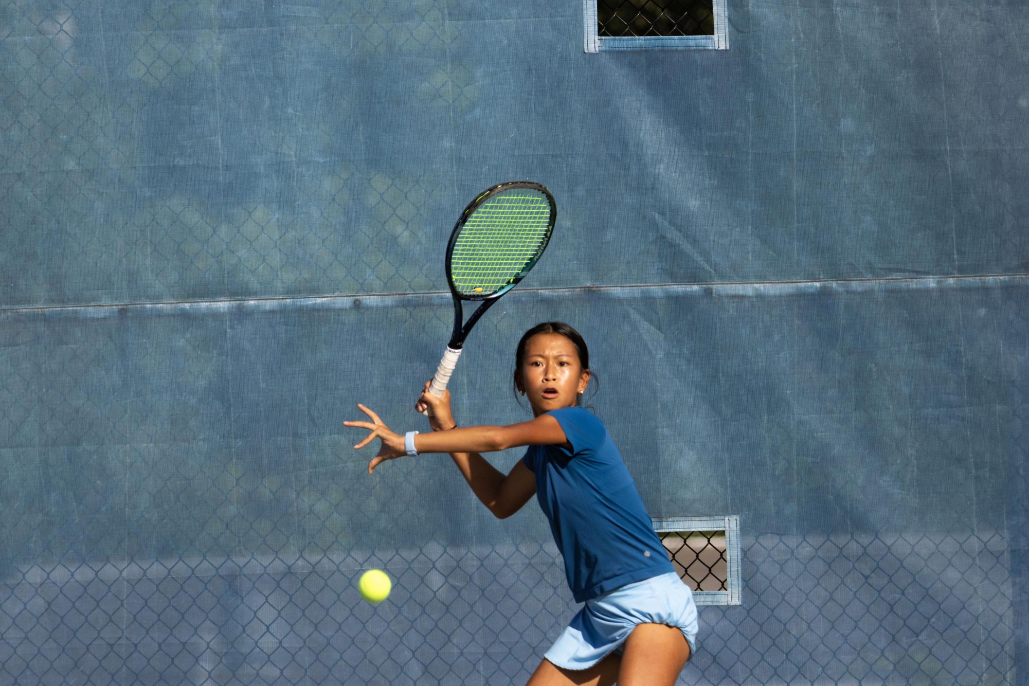 Girls Varsity Tennis practices Sept. 19