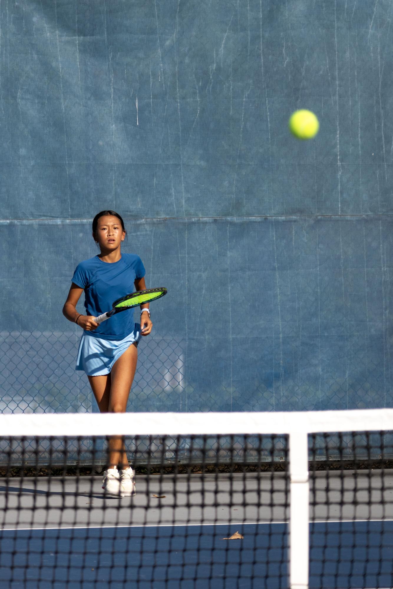 Girls Varsity Tennis practices Sept. 19