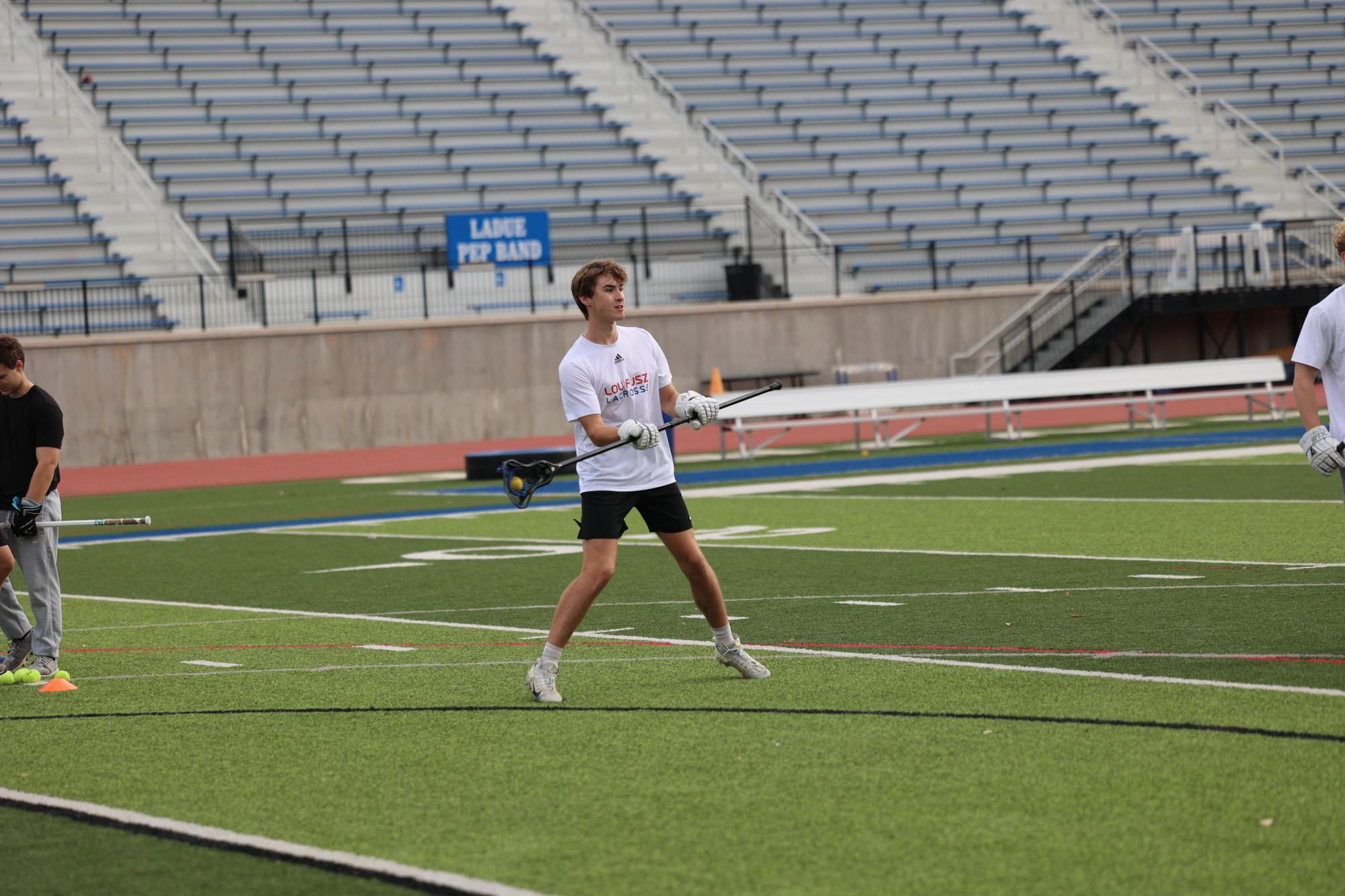 Boys Lacrosse practices during clinic Nov. 8
