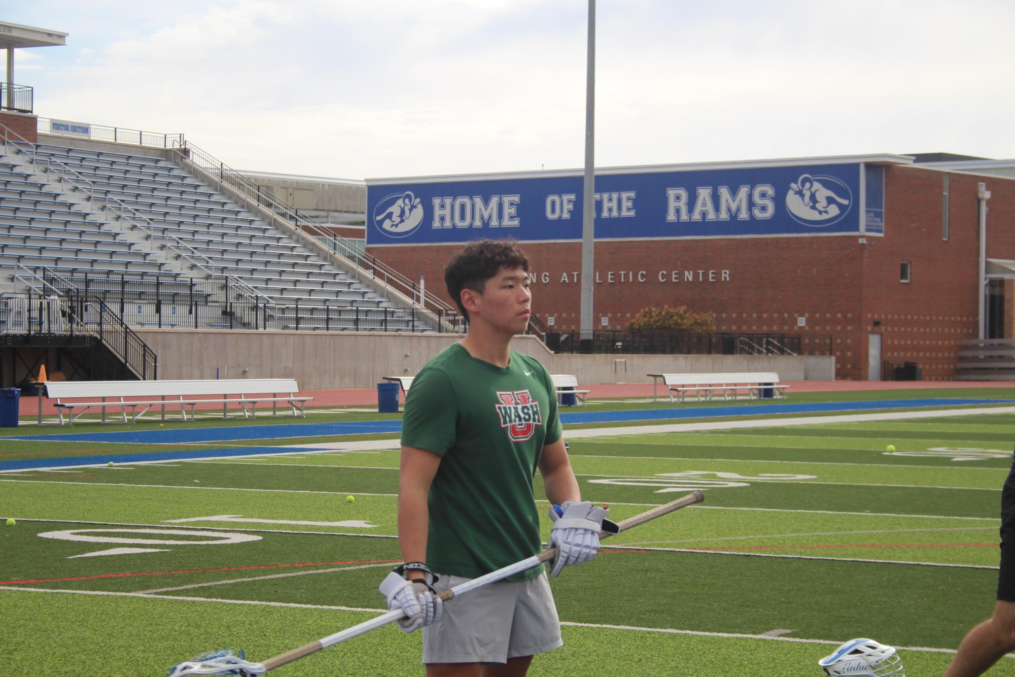 Boys Lacrosse practices during clinic Nov. 8