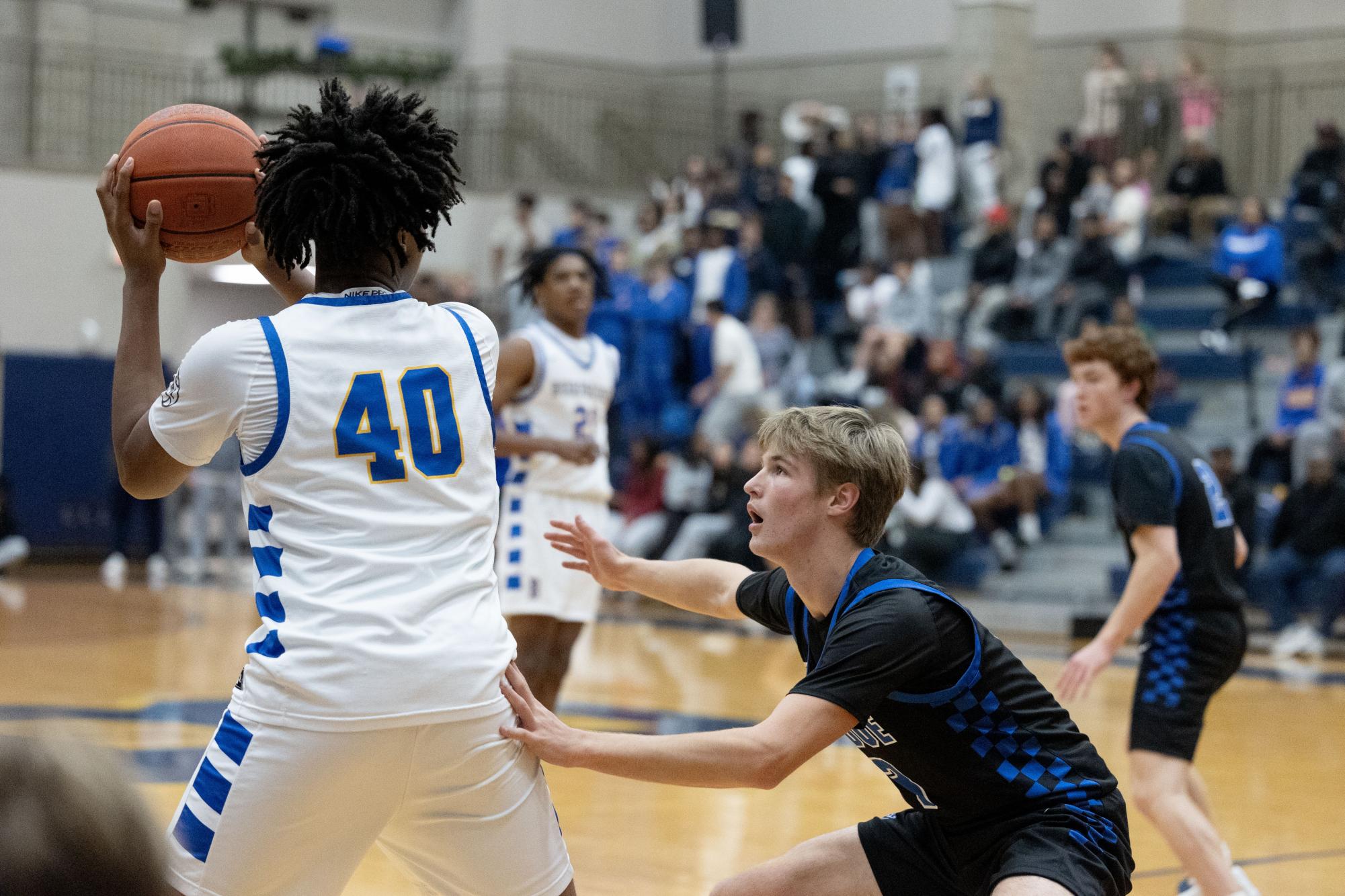 Boys varsity basketball defeats John Burroughs Nov. 20