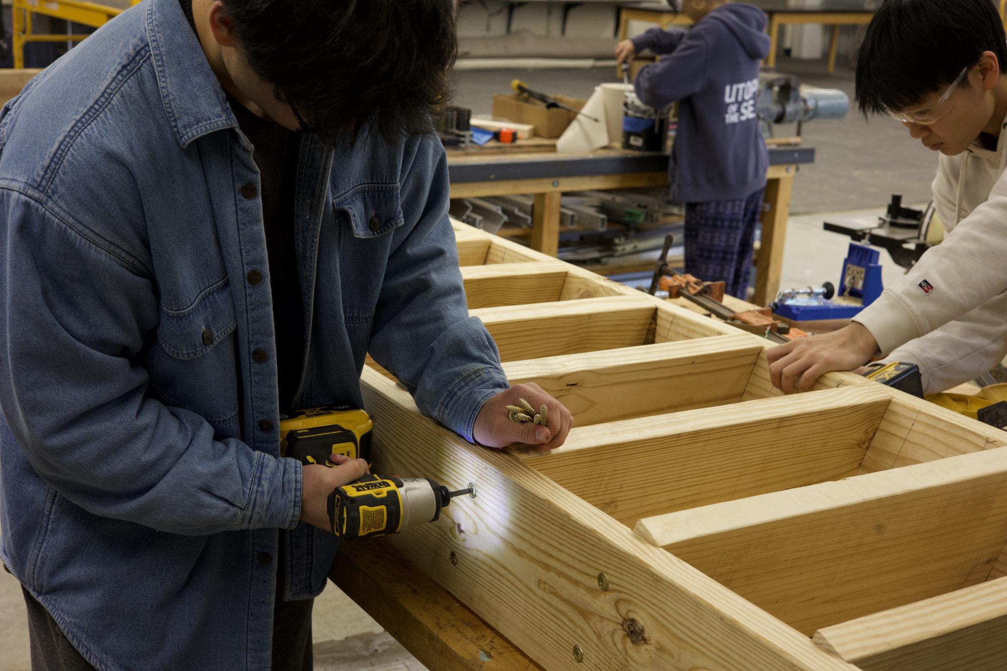 Construction Innovations works on Tiny Home project Nov. 24